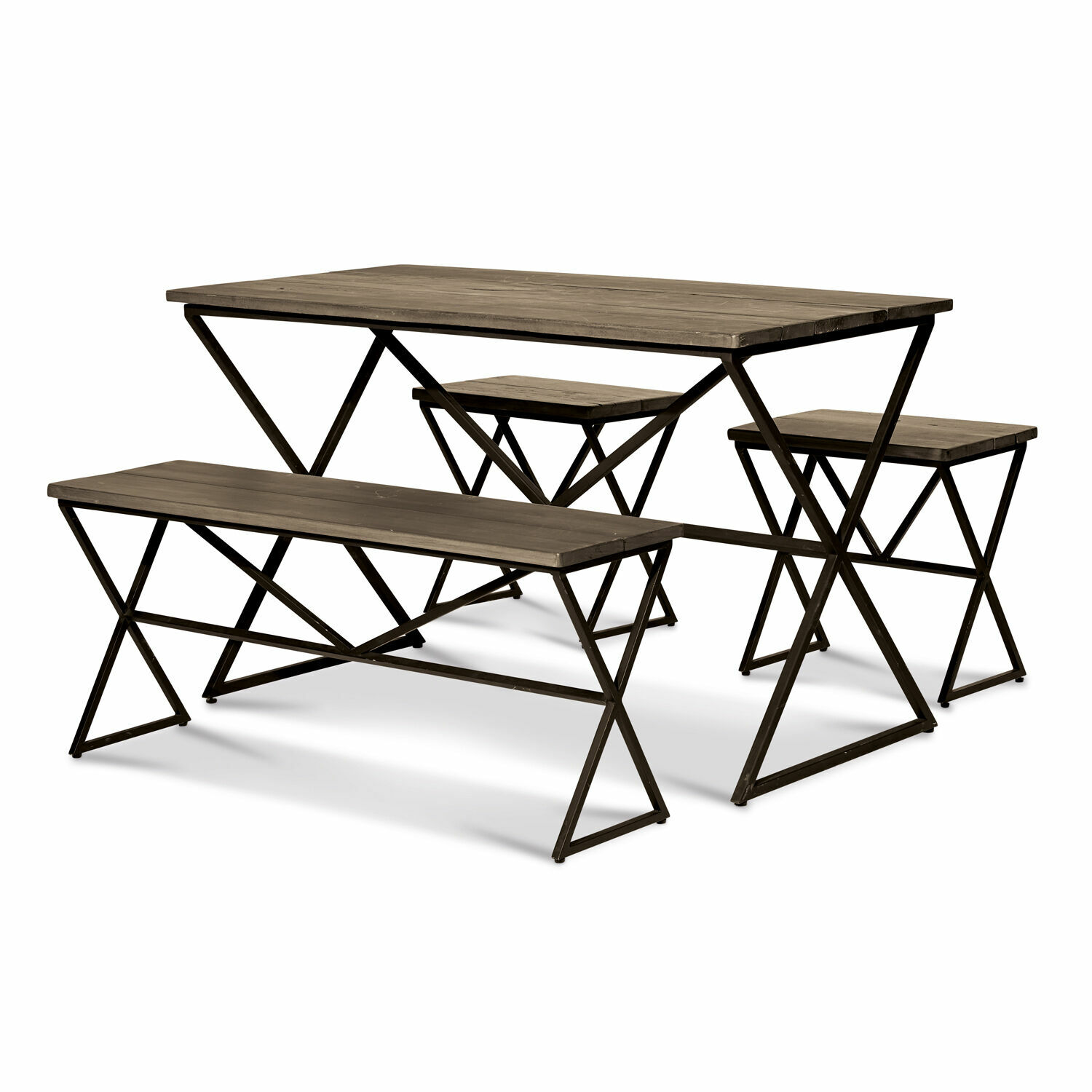 Set di panche e tavolo Alamoni