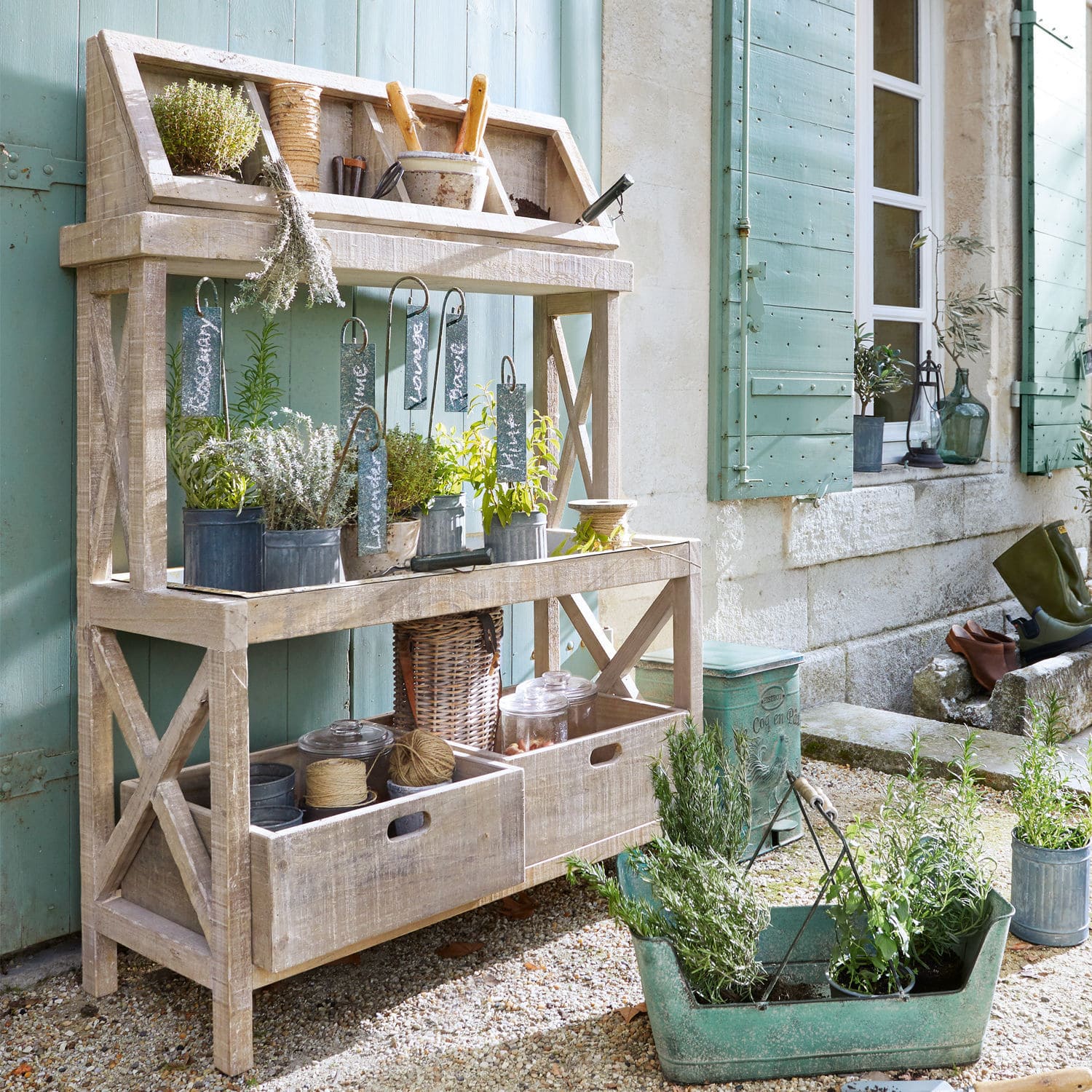 Tavolo per giardinaggio Guerou