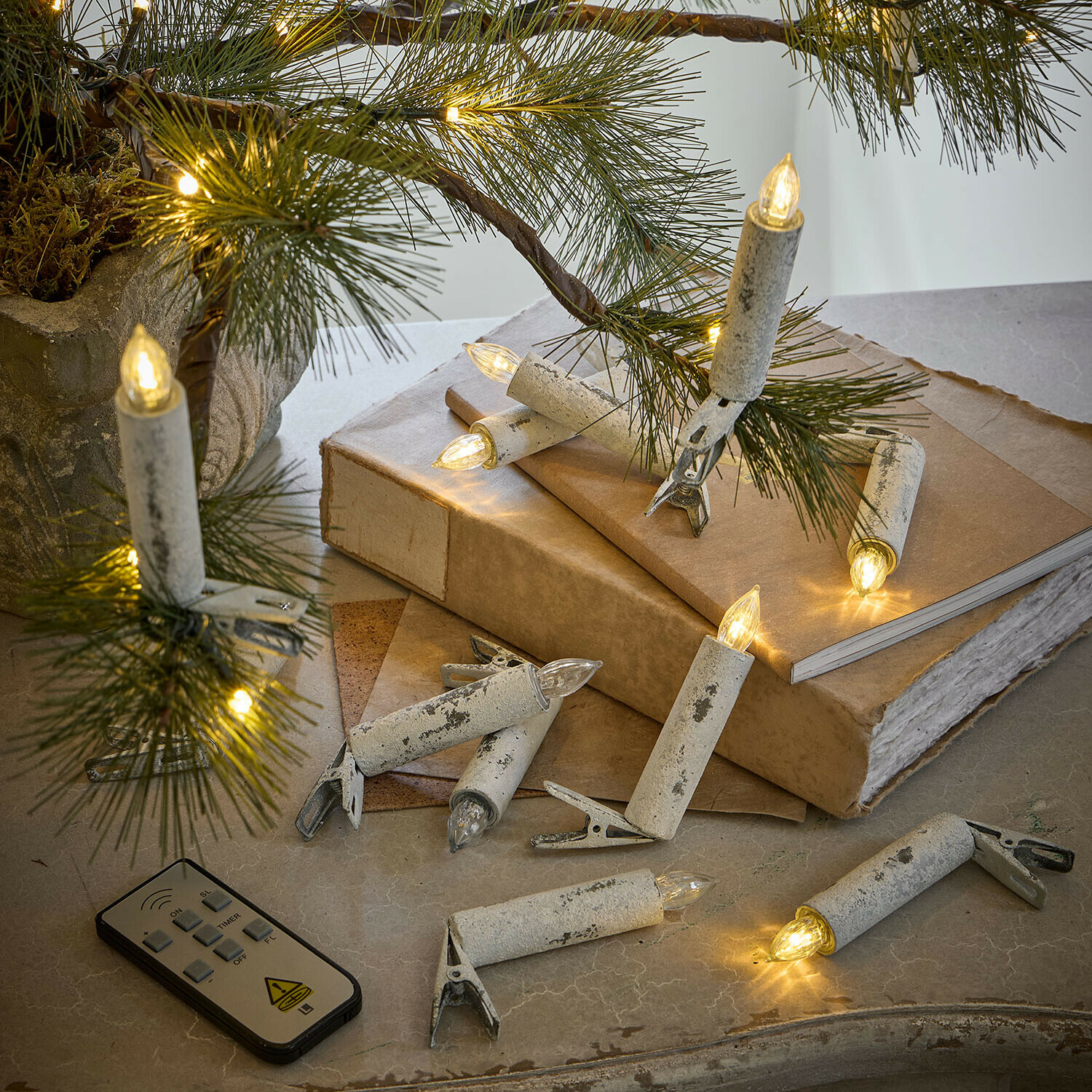 Set di 12 candele per albero di Natale Thorivelle Set di 12 candele per albero di Natale Thorivelle