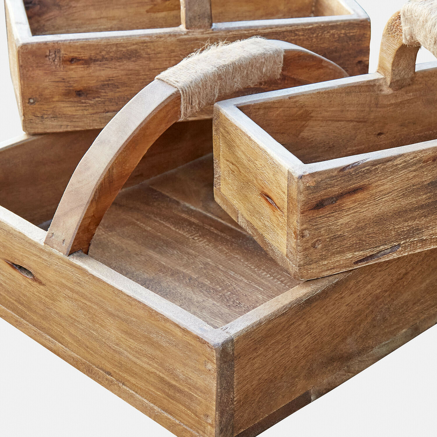 Set di 3 cassette di legno Nettleby