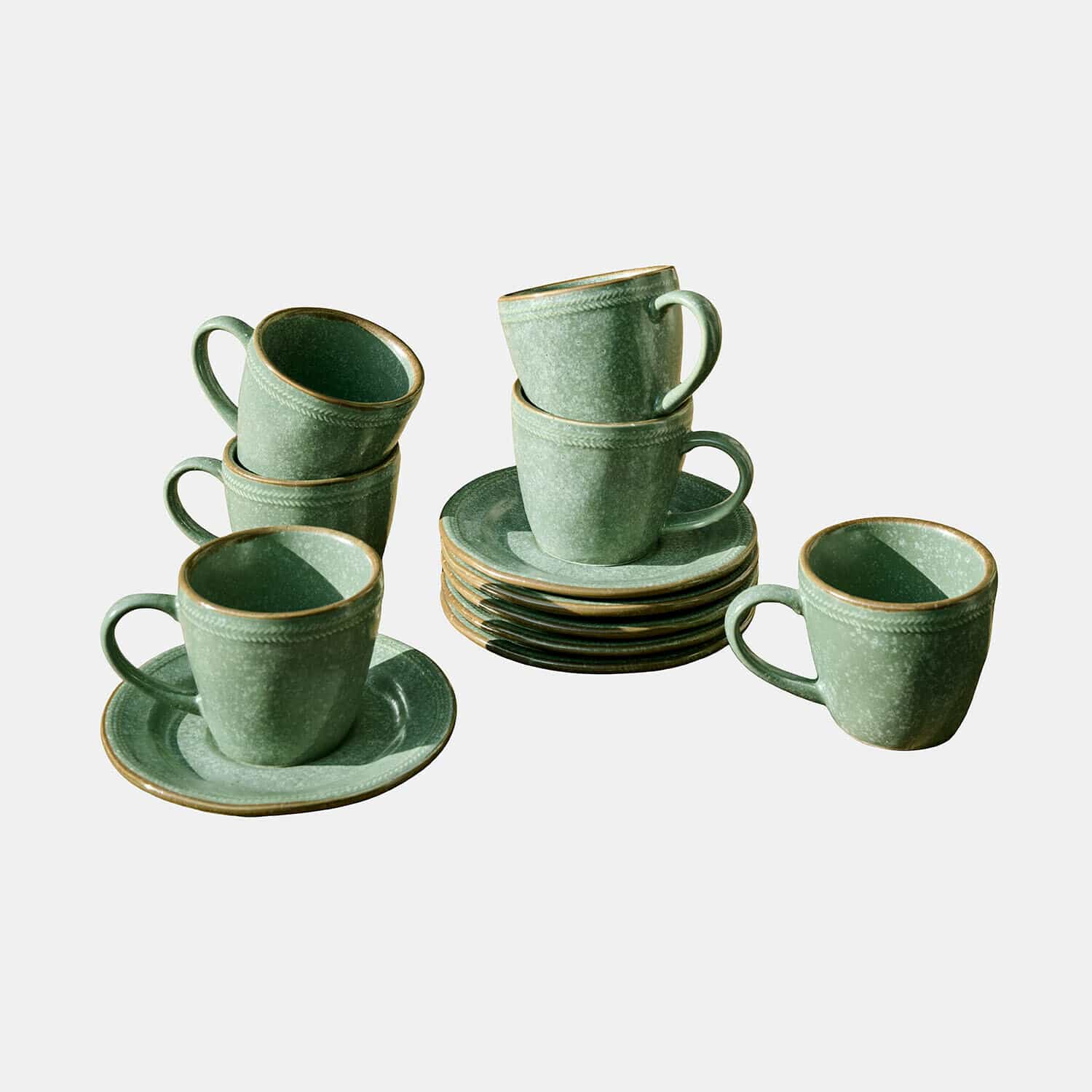 Set di 6 tazze con piattino Norrvik