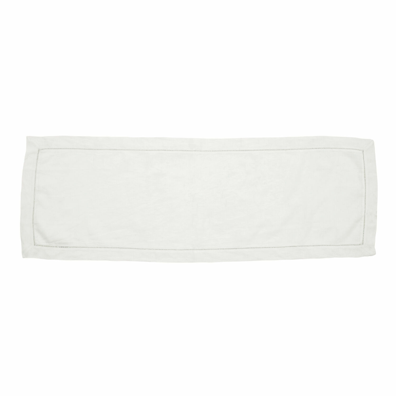 bianco Runner da tavola bianco con bordo sottile in tessuto di alta qualità per decorazioni eleganti