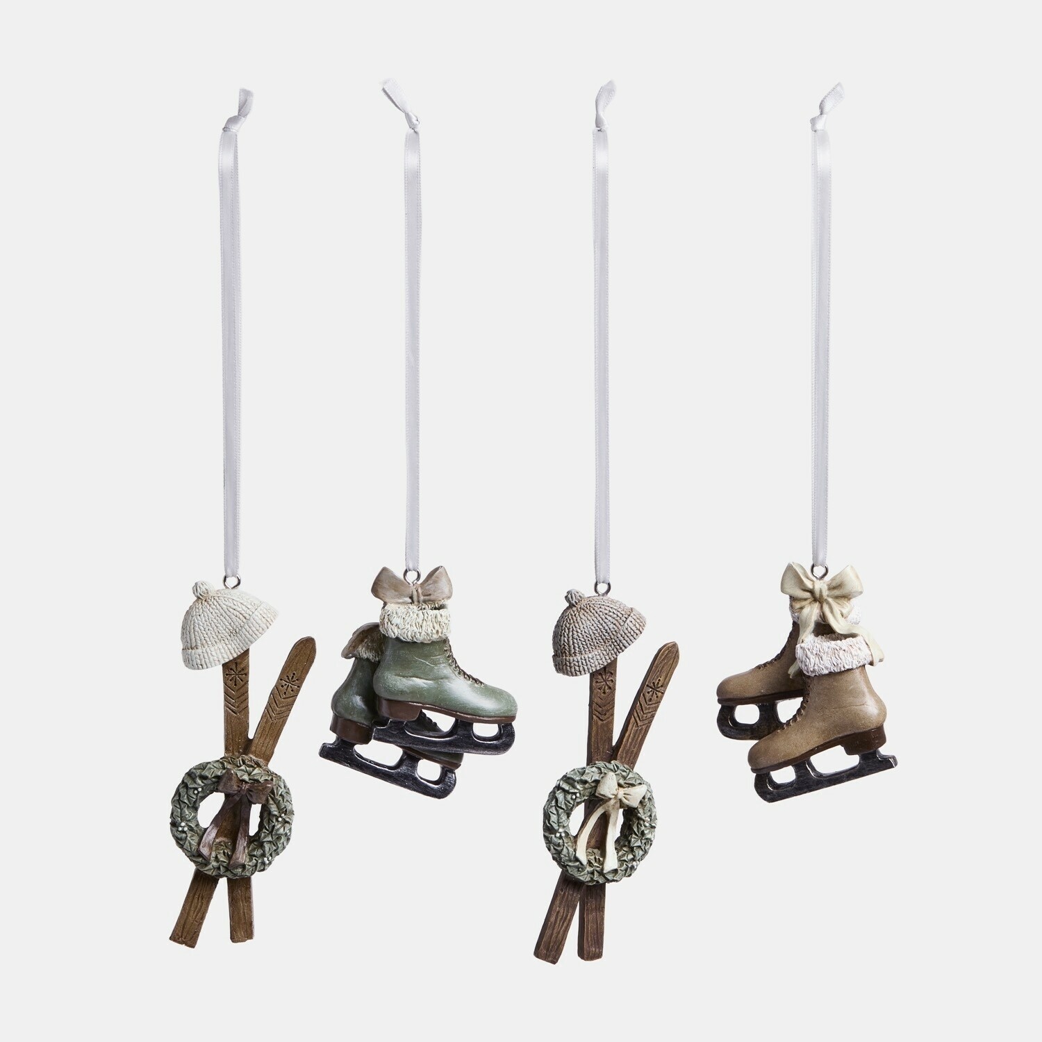 Set di 4 decorazioni da appendere Papeta