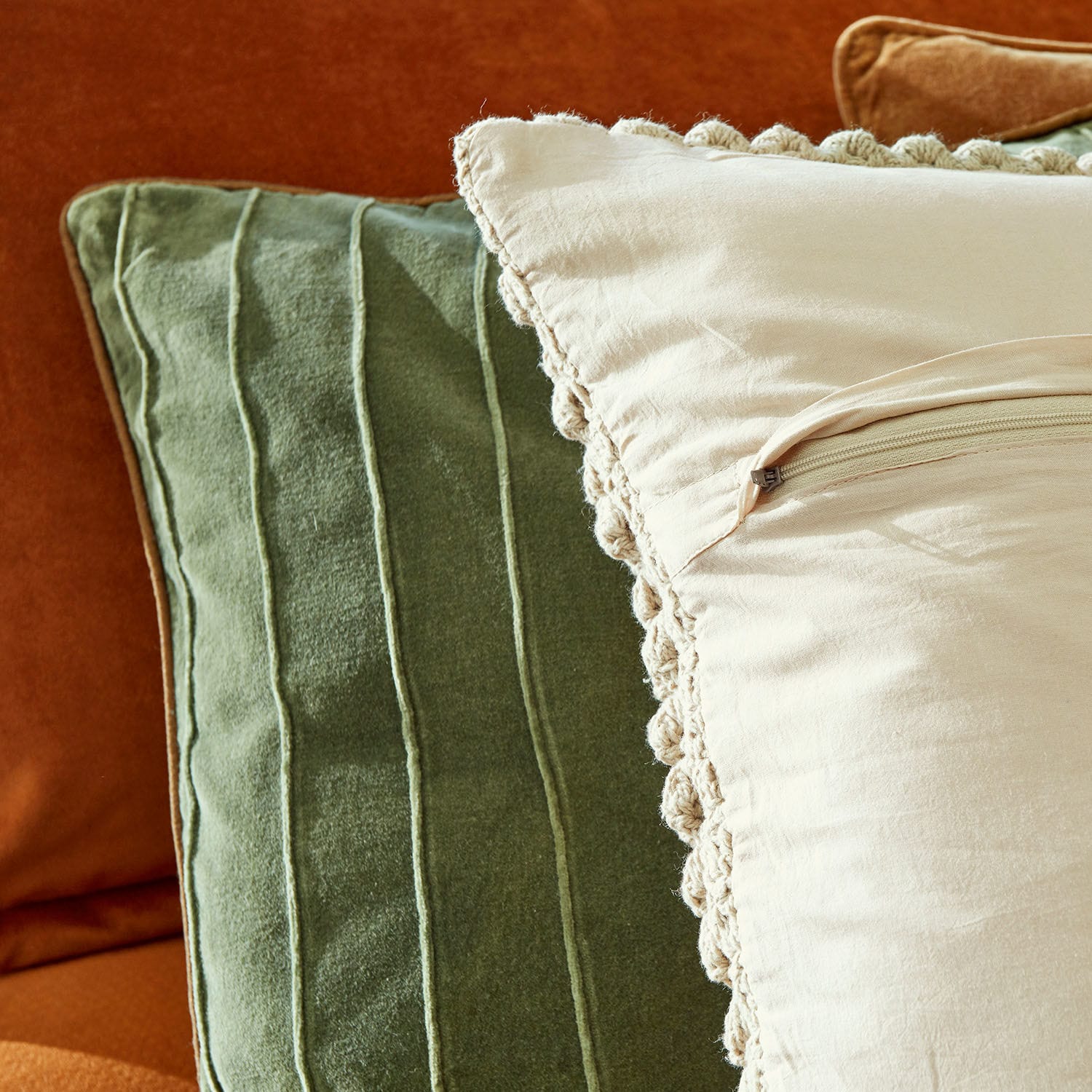 Set di 3 copricuscini Maratha