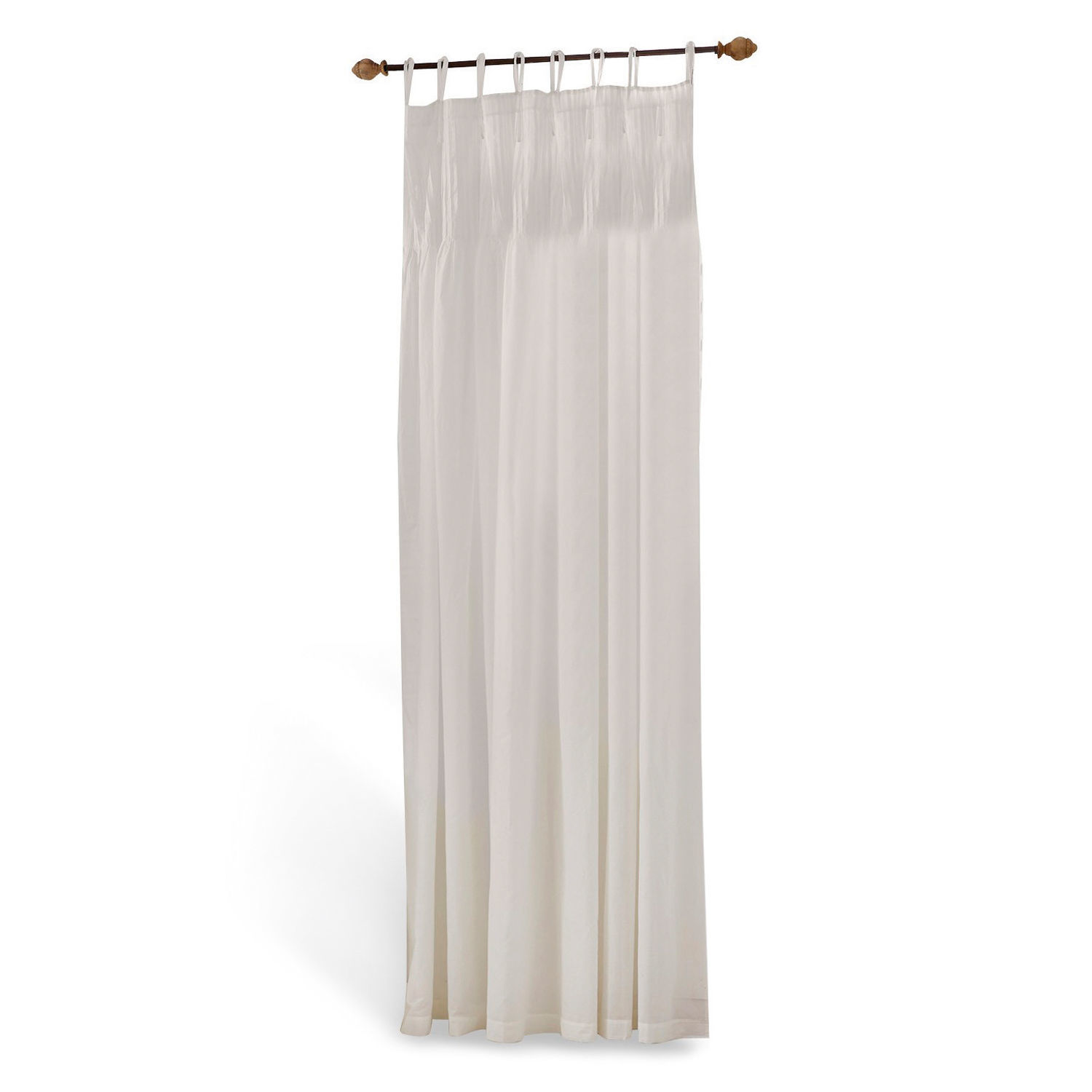 Tenda Martillac Tenda bianca in cotone con anelli per bastone, decorazione elegante per finestra soggiorno