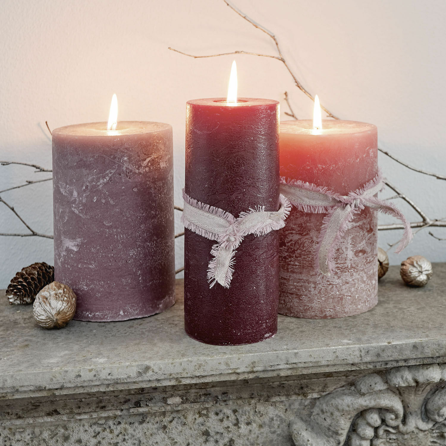 Set di 3 candele Salis