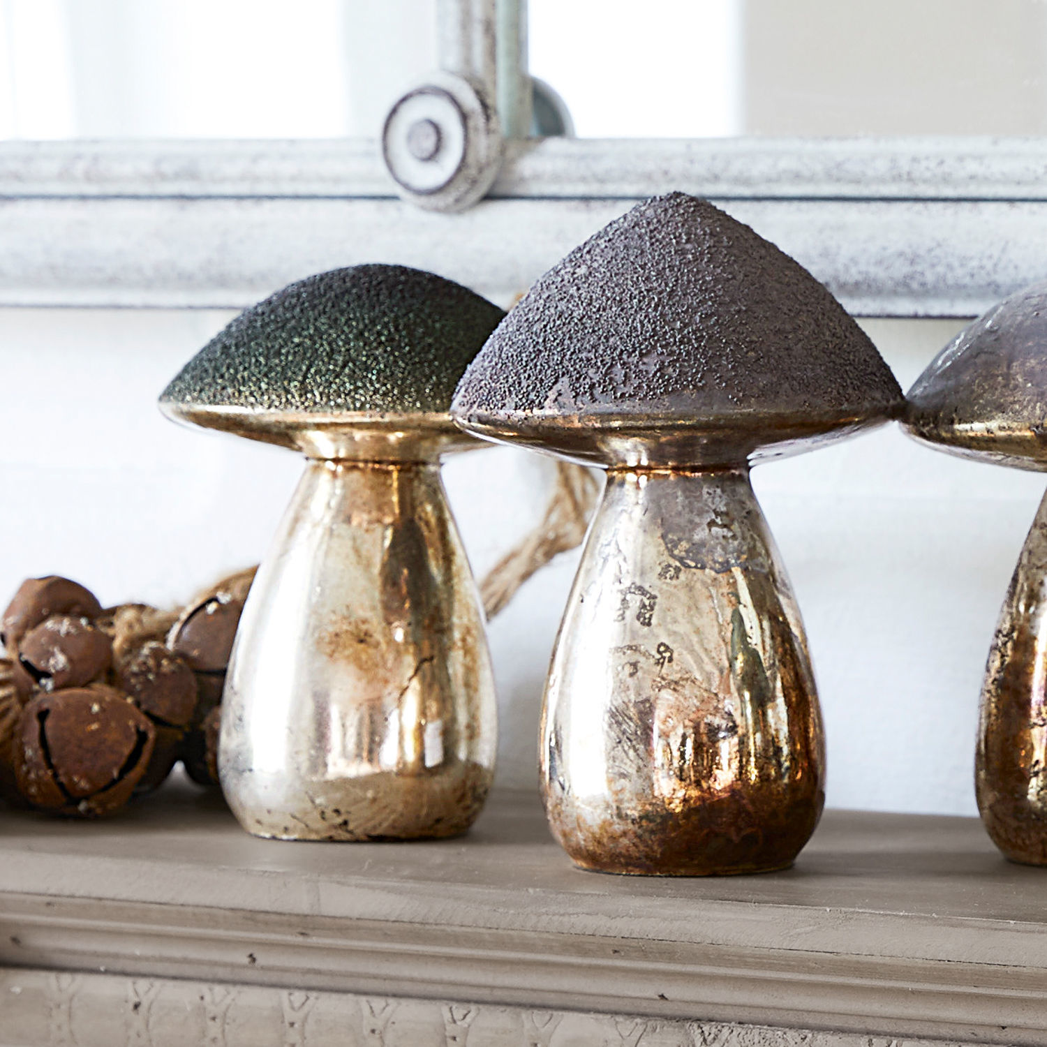 Set di 5 funghi decorativi Grana