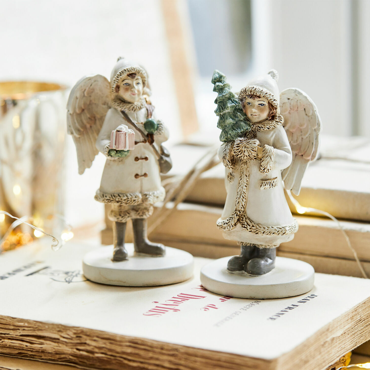 Coppia di decorazioni natalizie Children