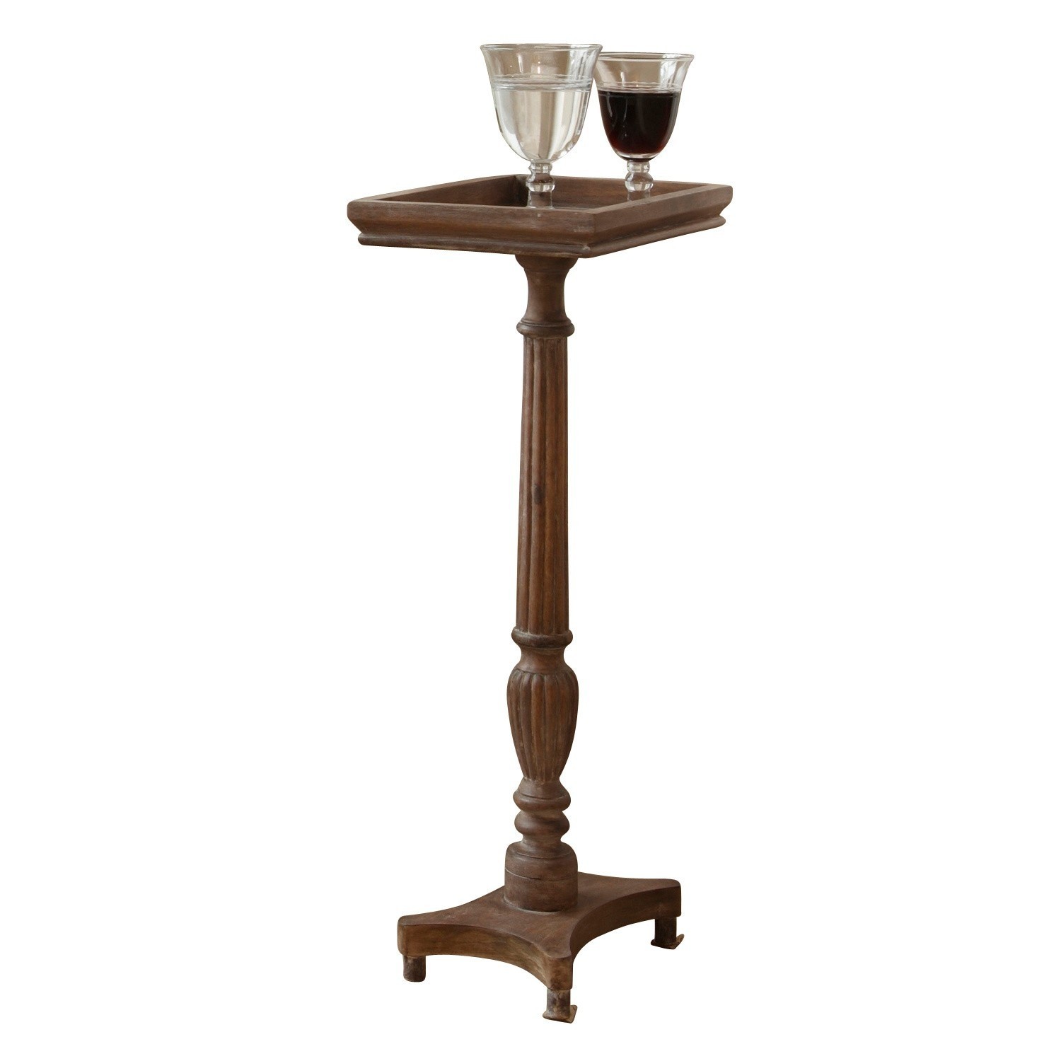 marrone antico Tavolino Caren in legno colore marrone antico, ideale per soggiorno e decorazione d'interni