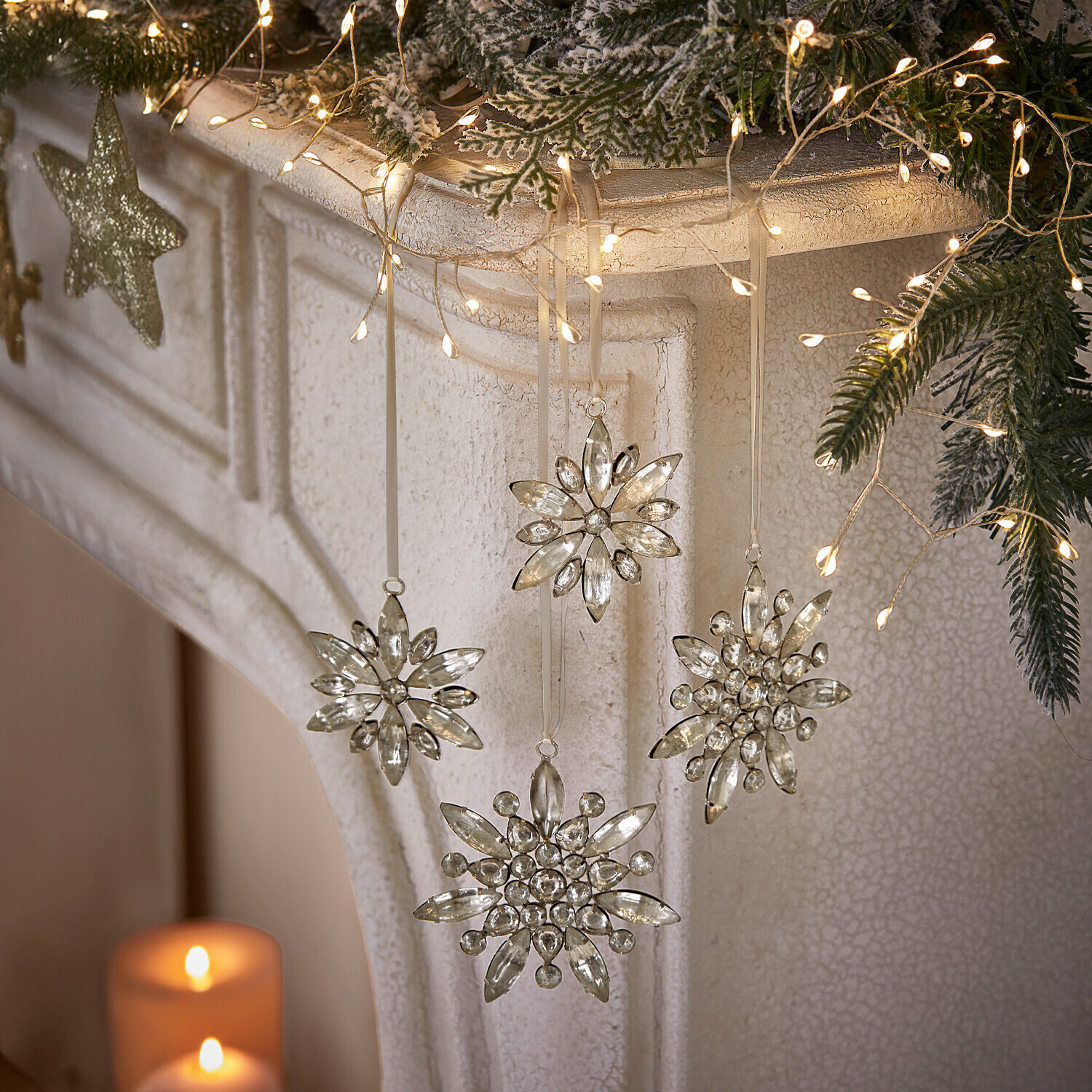 Set di 4 decorazioni natalizie Orvalie