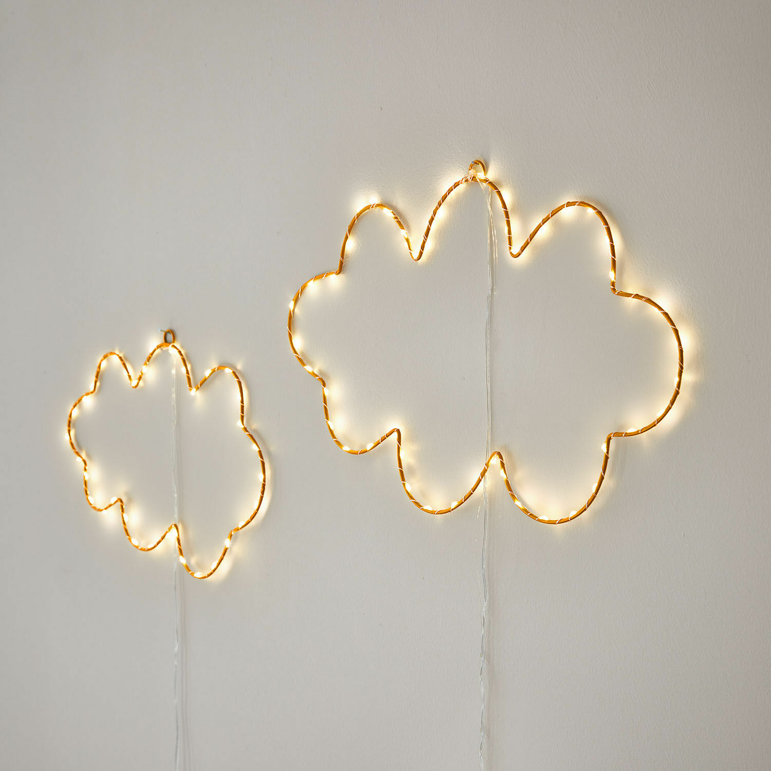 Coppia di decorazioni luminose a LED Elenar
