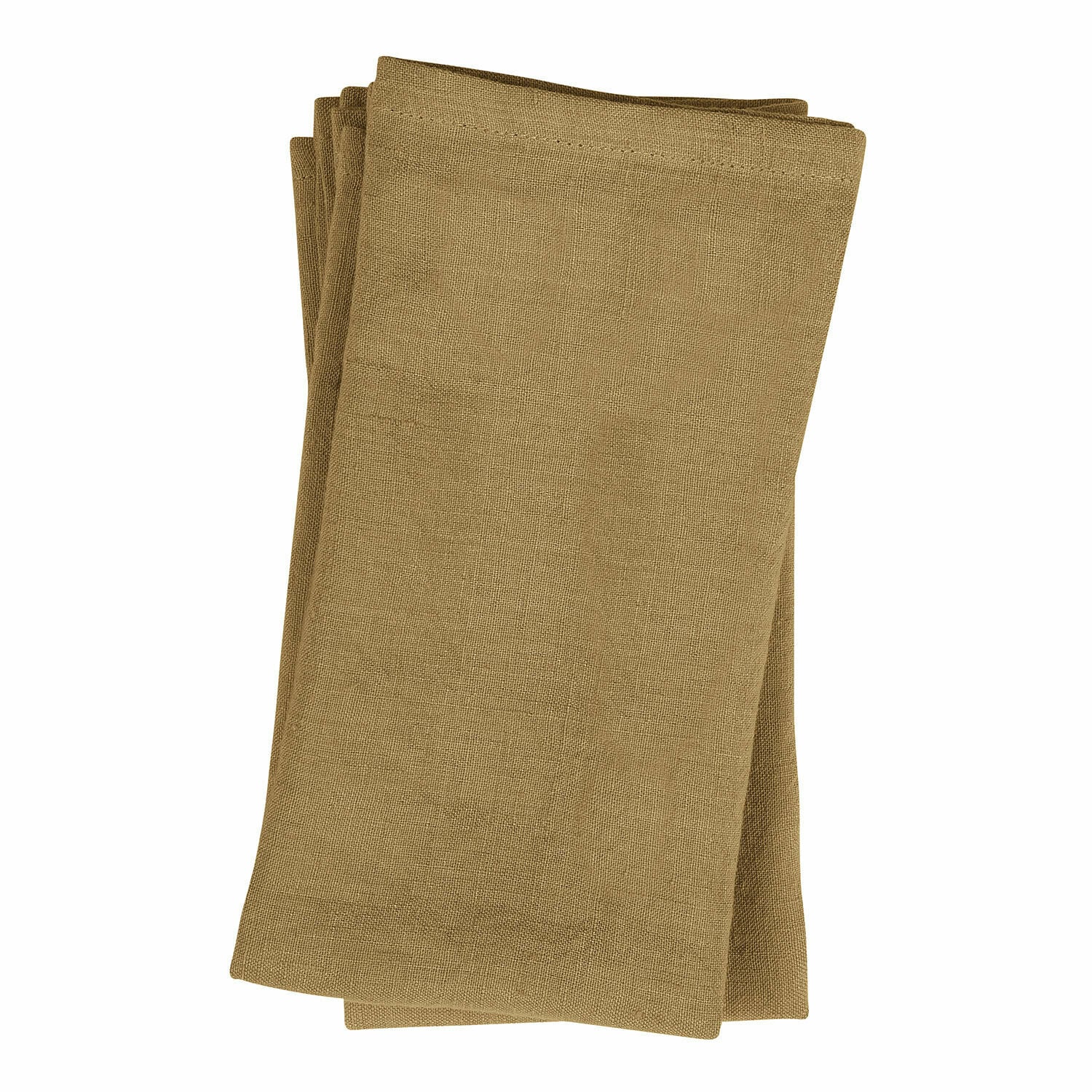 marrone Set di 4 tovaglioli in lino marrone Ghis, perfetti per decorazioni tavola e ambienti interni