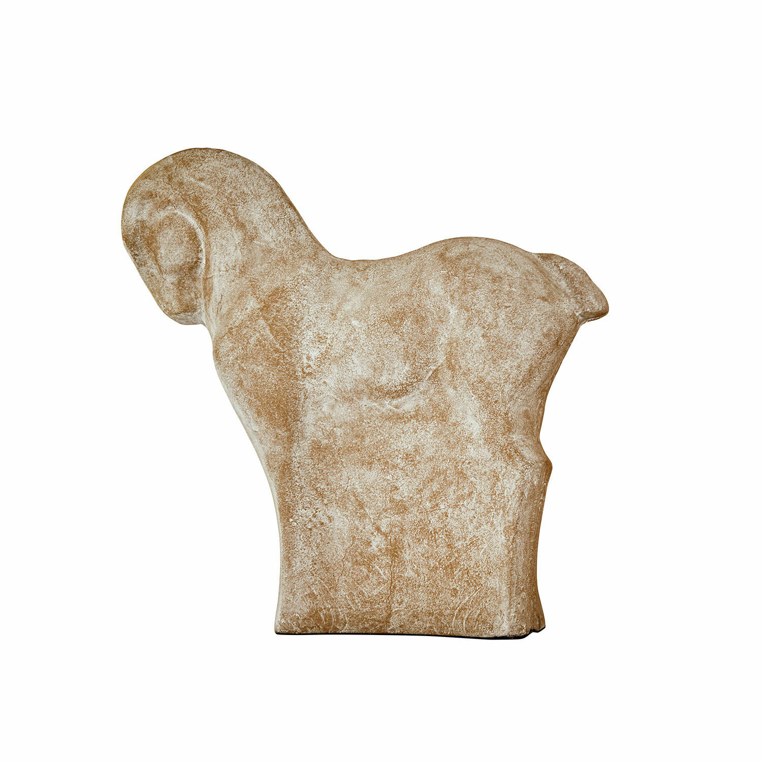 Cavallo decorativo Vionello Figura decorativa di agnello in pietra beige dallo stile rustico per interni e giardini