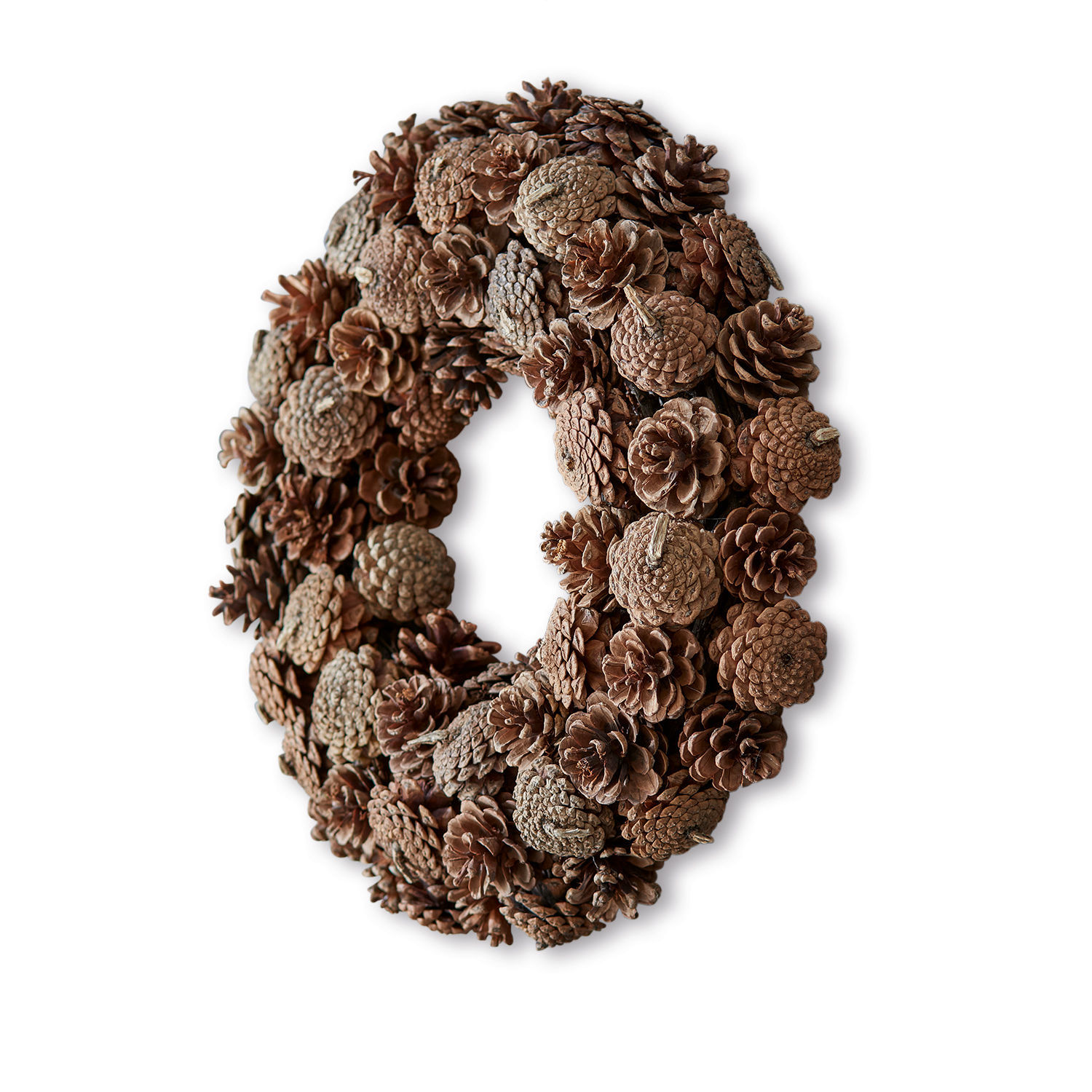 Ghirlanda Mellor Corona decorativa di pigne naturali marroni per decorazioni stagionali e festive