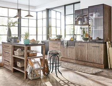 Cucina in stile loft