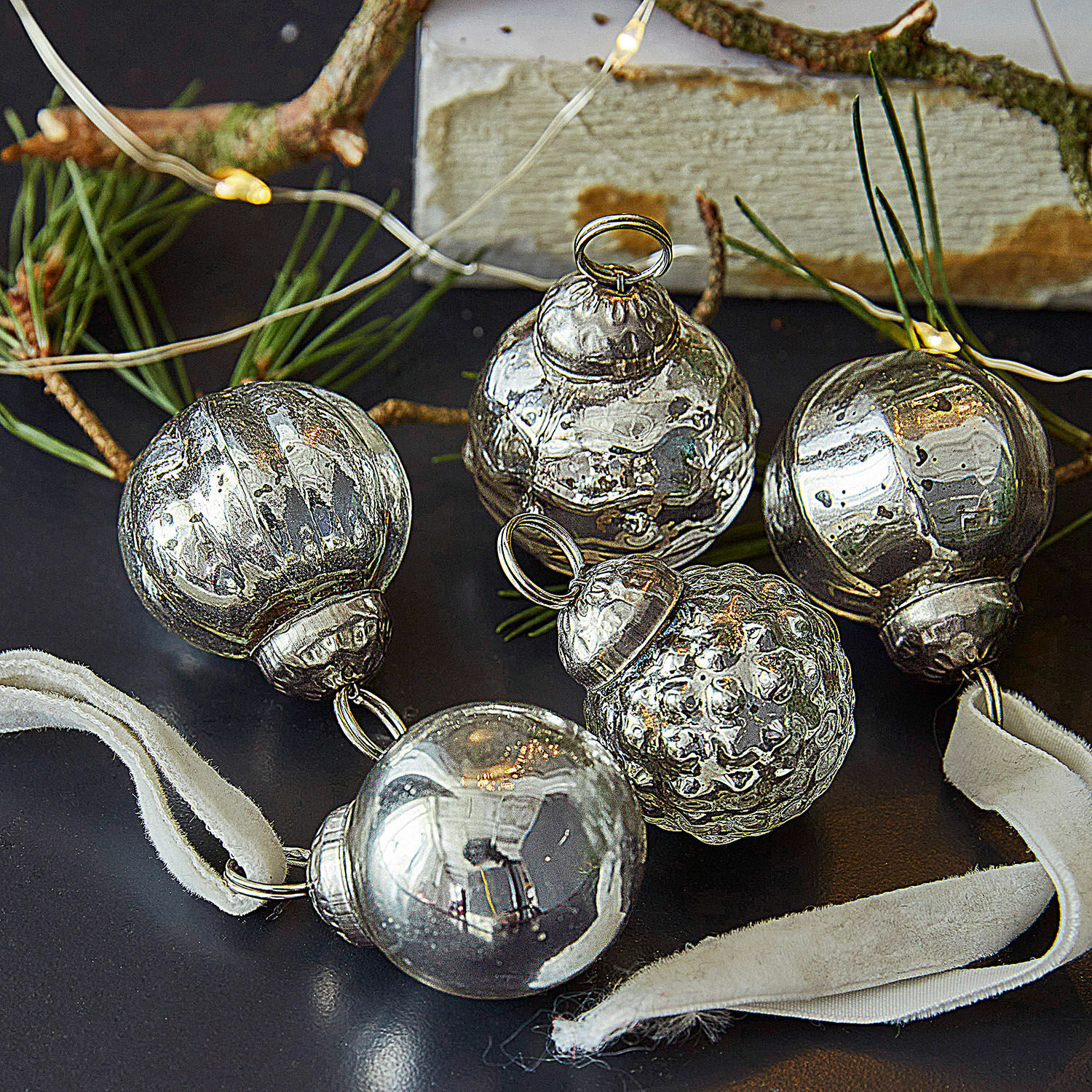 Set di 5 decorazioni natalizie Venise