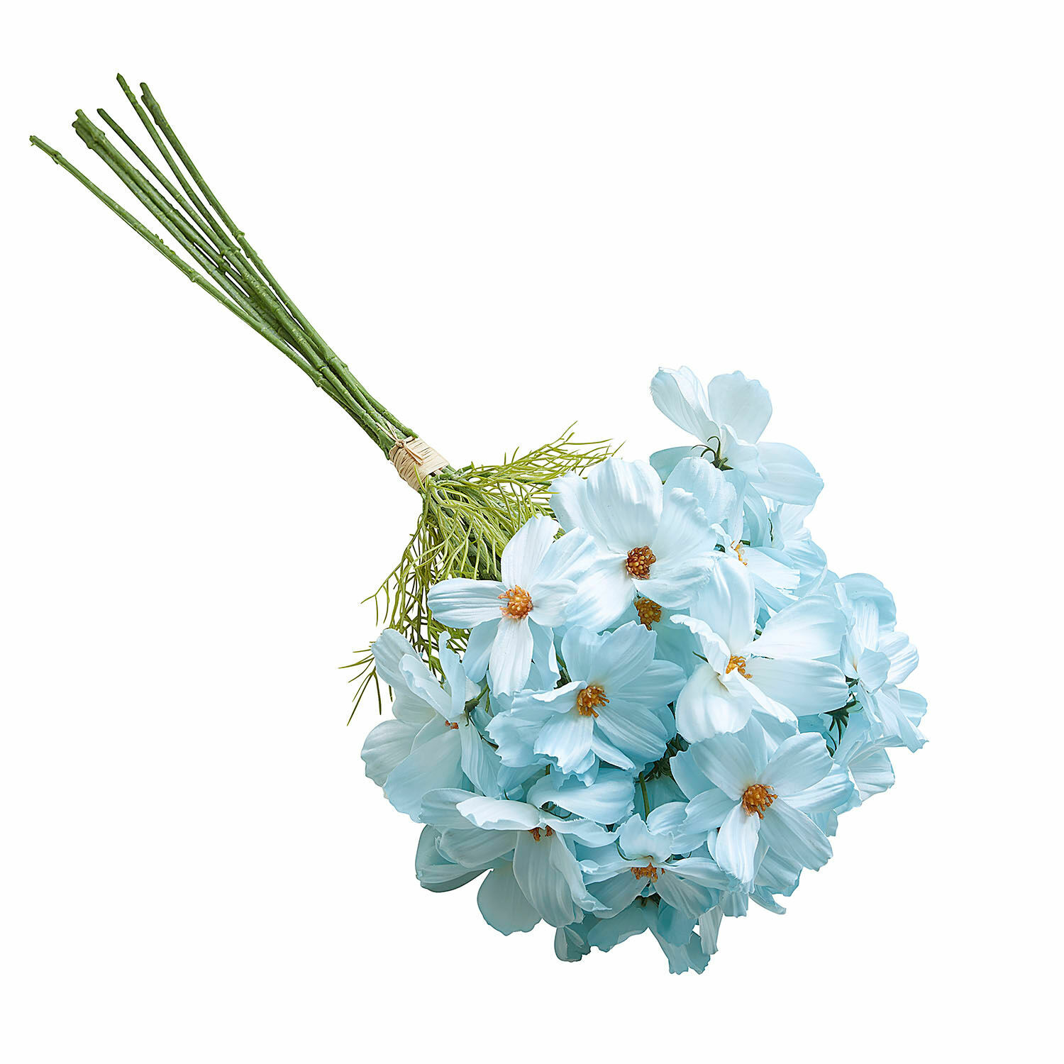 azzurro Mazetto decorativo di fiori Tilla azzurri chiari con steli verdi per interni