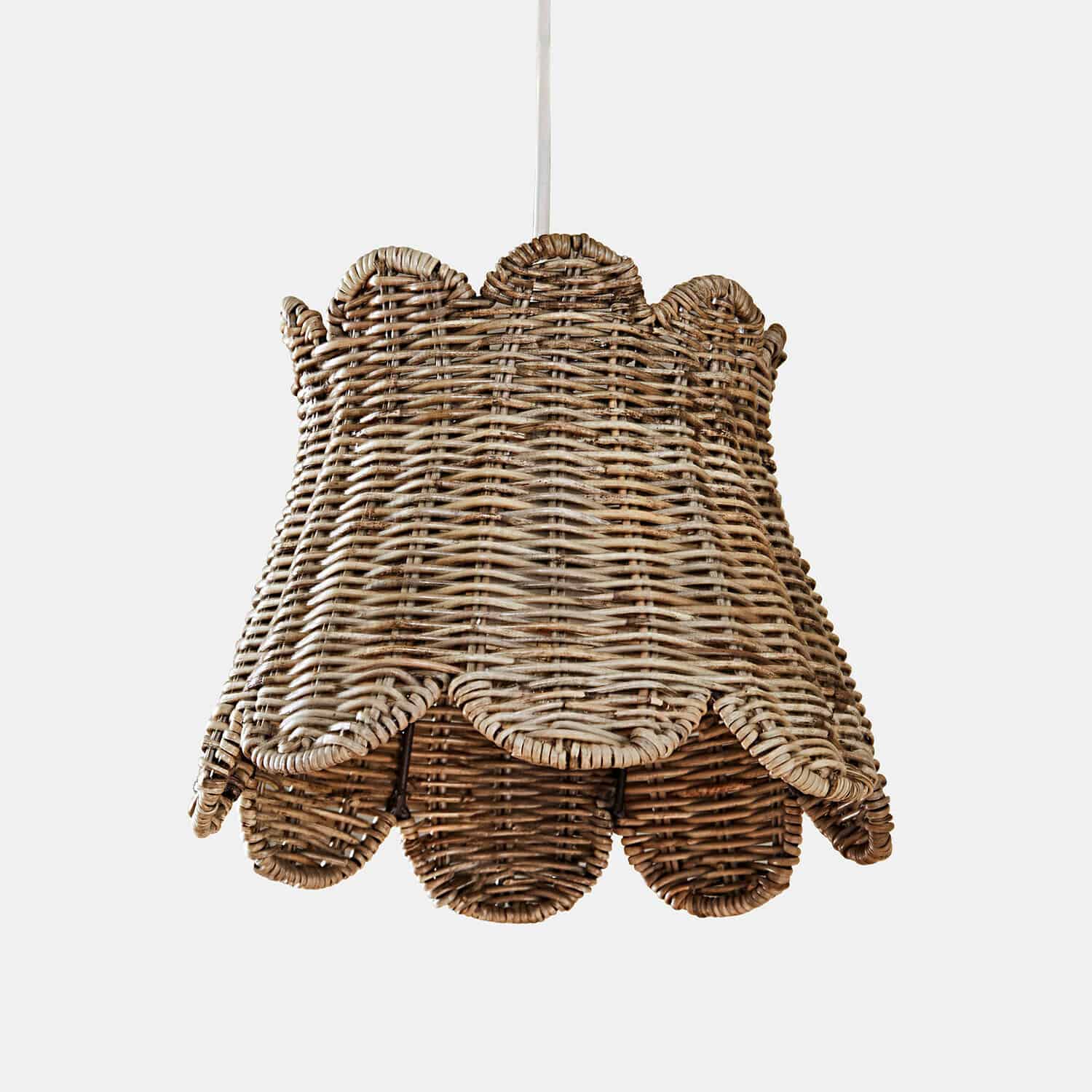Paralume Chantivelle Lampada a sospensione in rattan intrecciato colore marrone naturale, paralume decorativo per interni