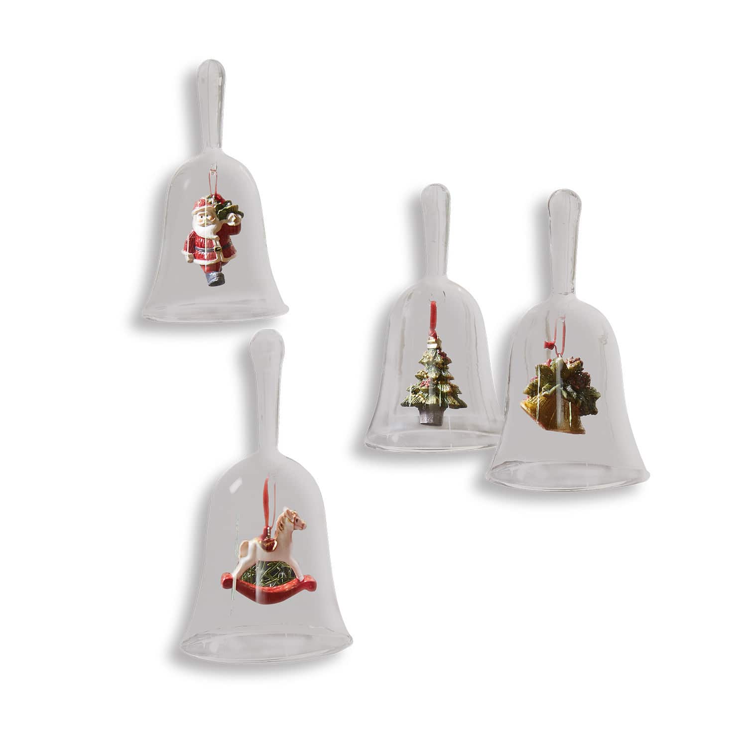 Set di 4 campane di Natale Aribelle