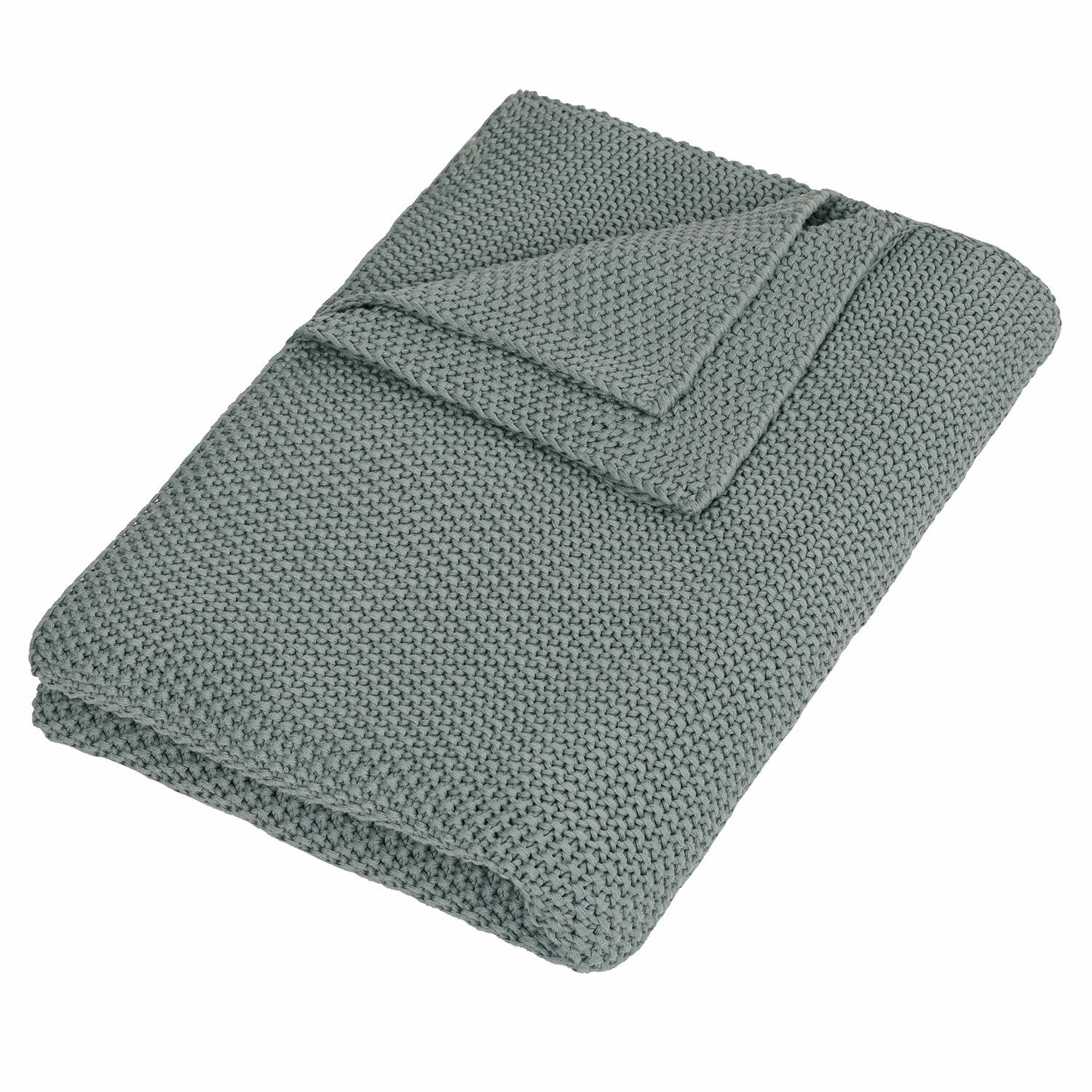 Coperta Ancy Coperta grigia morbida con maglia spessa, ideale per decorare e riscaldare la casa