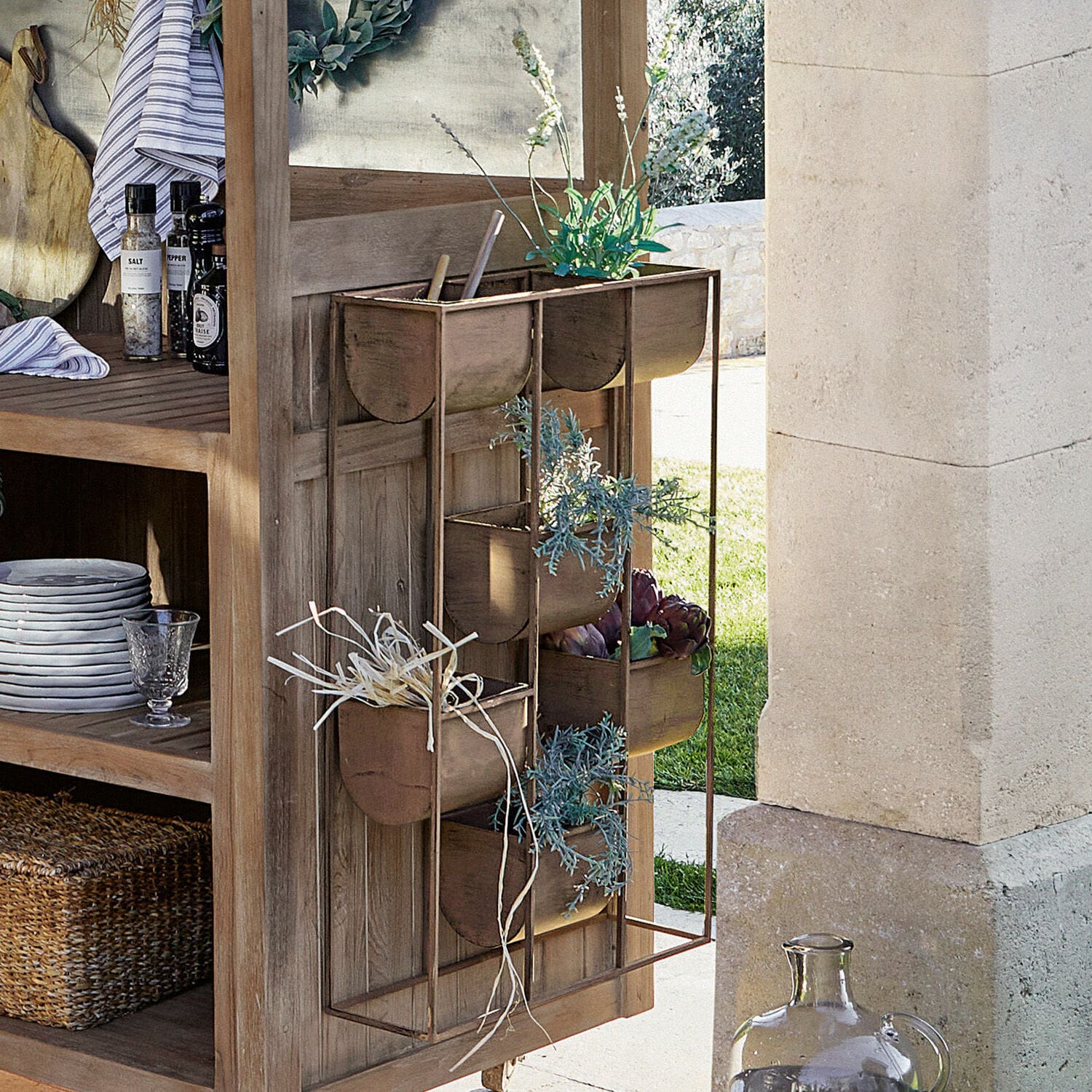 Scaffale con contenitori Dover