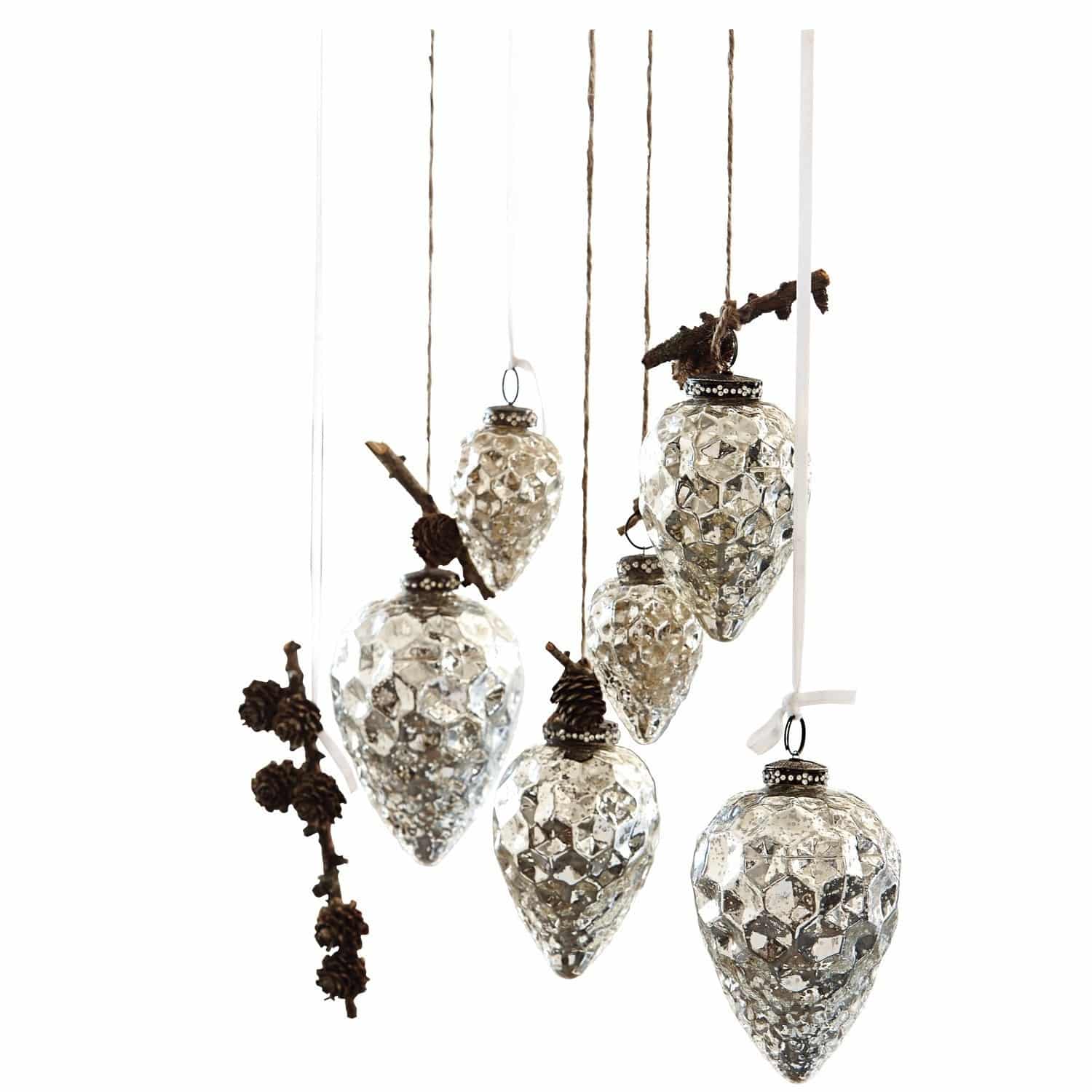 Set di 6 decorazioni natalizie Colin