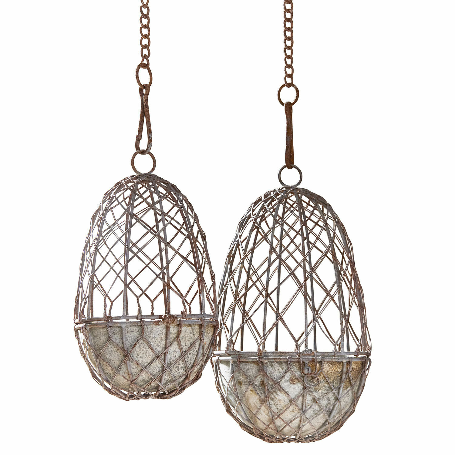 Coppia di gabbie decorative per uccellini Eralin