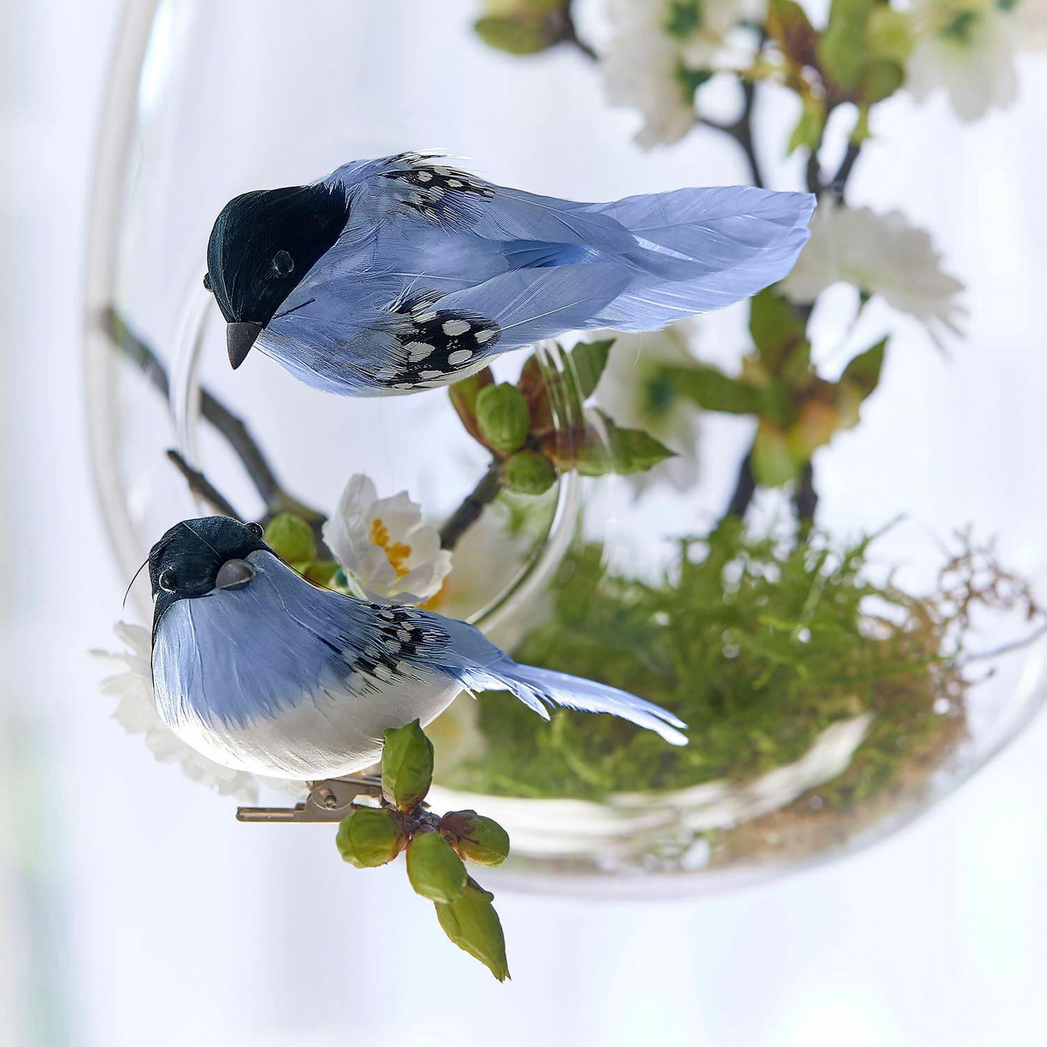 Coppia di uccellini decorativi Penelopé