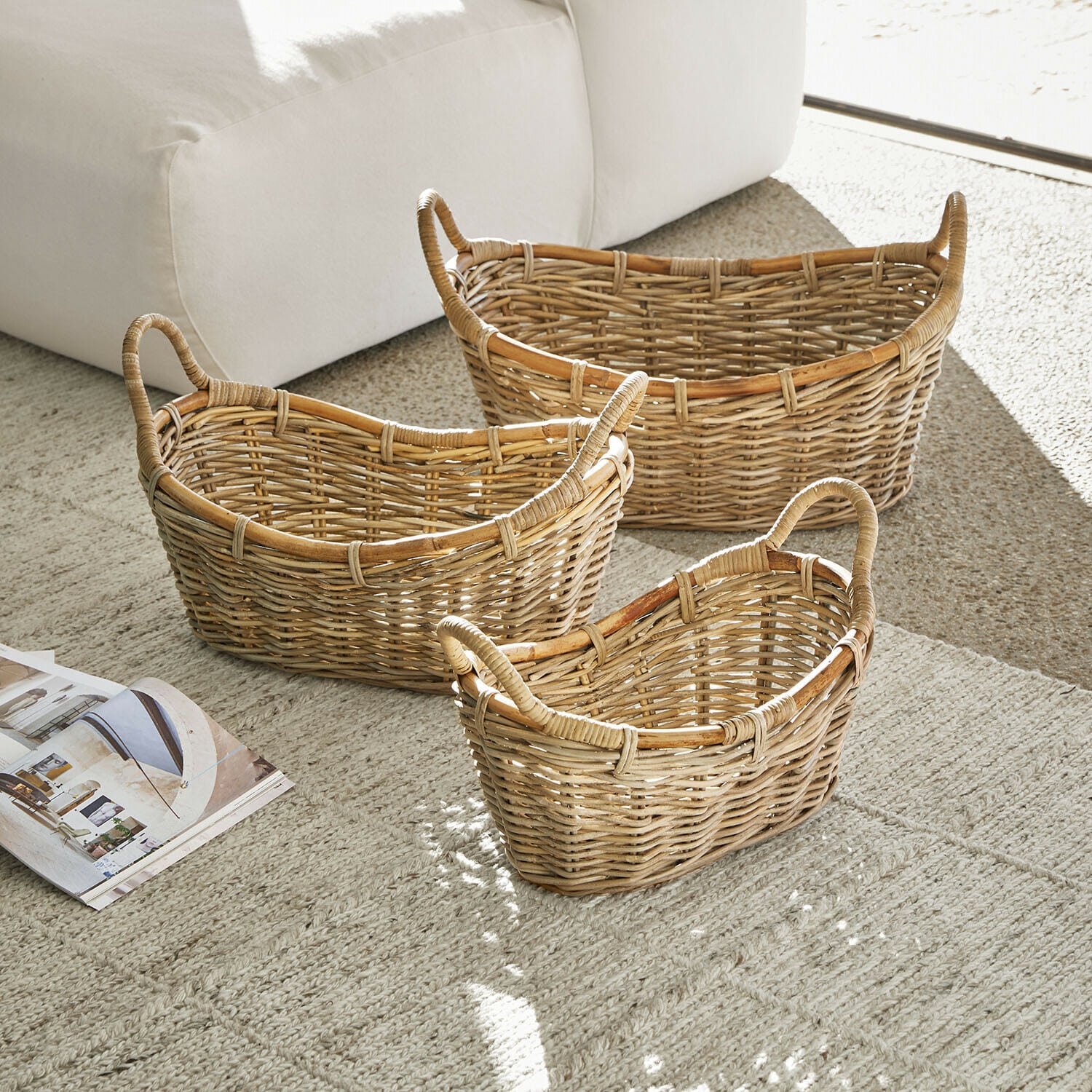 Set di 3 cesti Gavelle