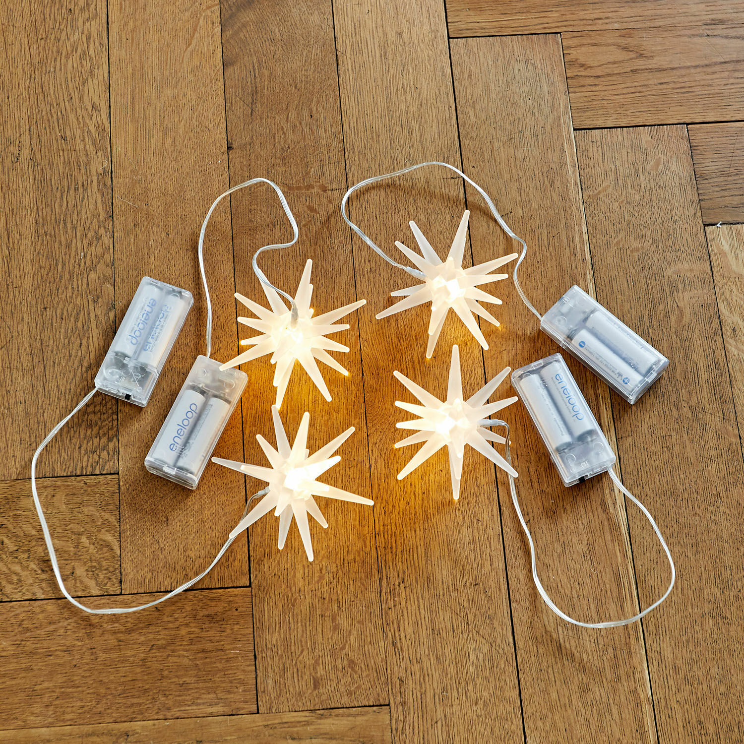 Set di 4 stelle a LED Ciseau