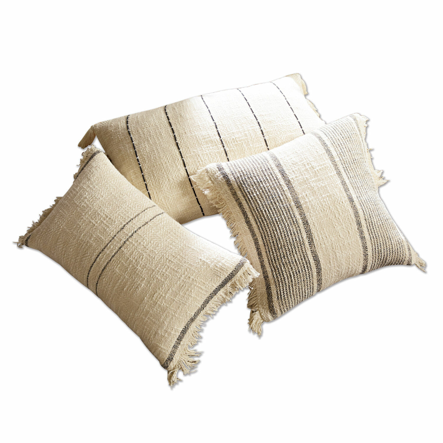 Set di 3 copricuscini Wallon