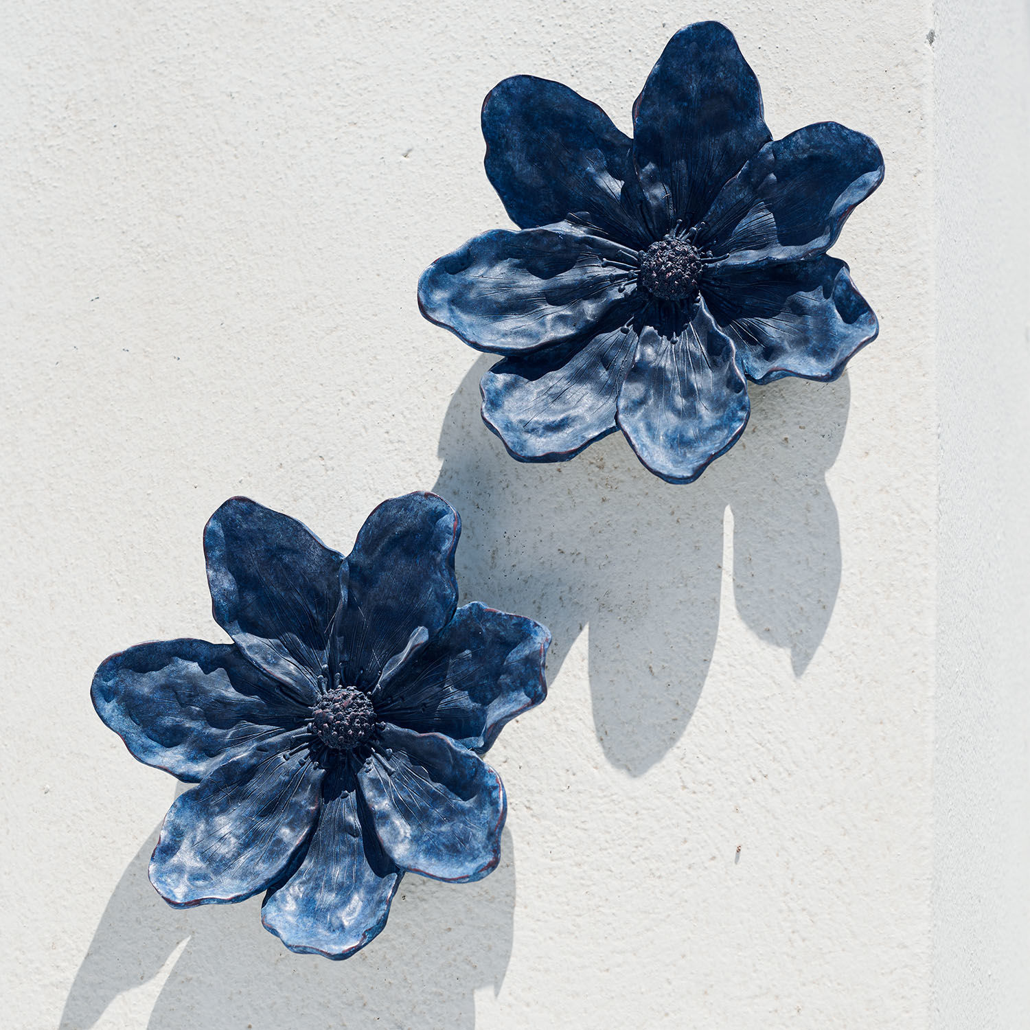 Coppia di fiori decorativi Jund