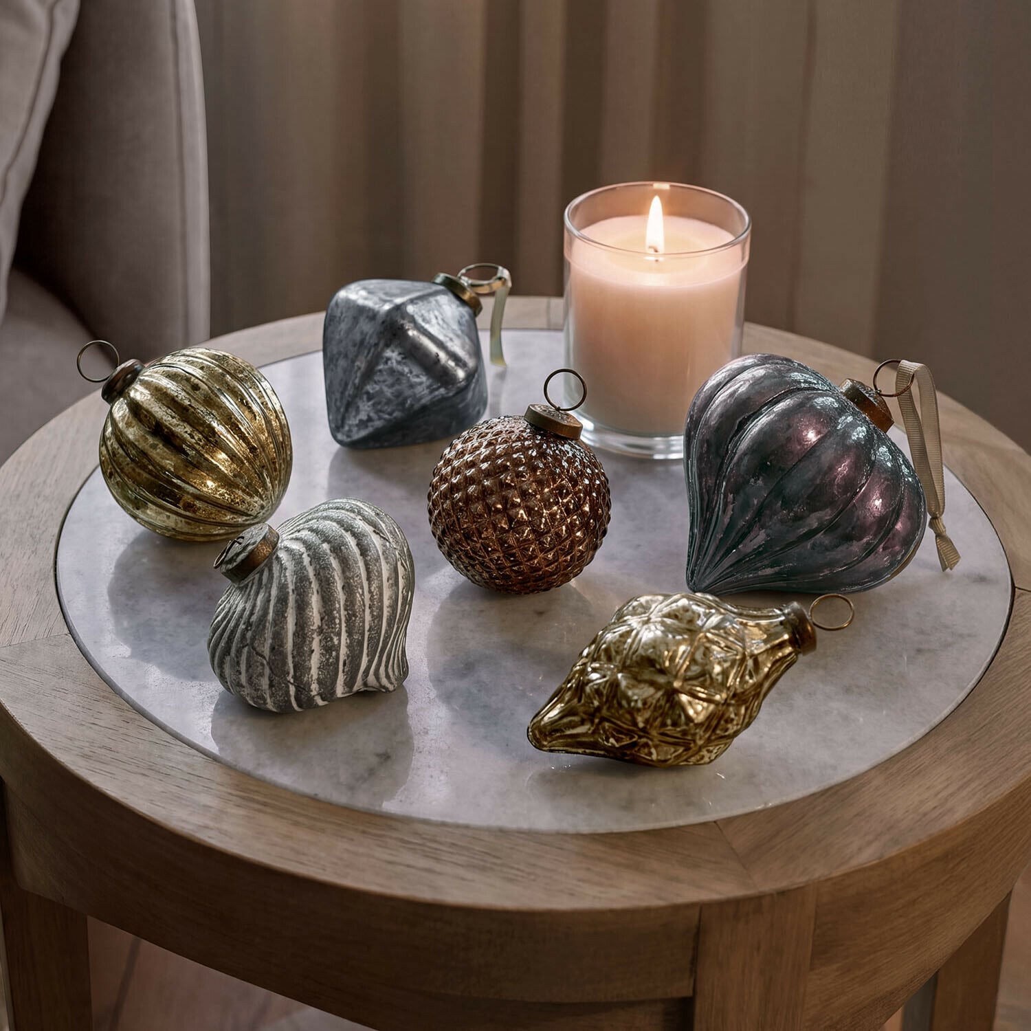 Set di 6 decorazioni natalizie Alva Set di 6 decorazioni natalizie Alva