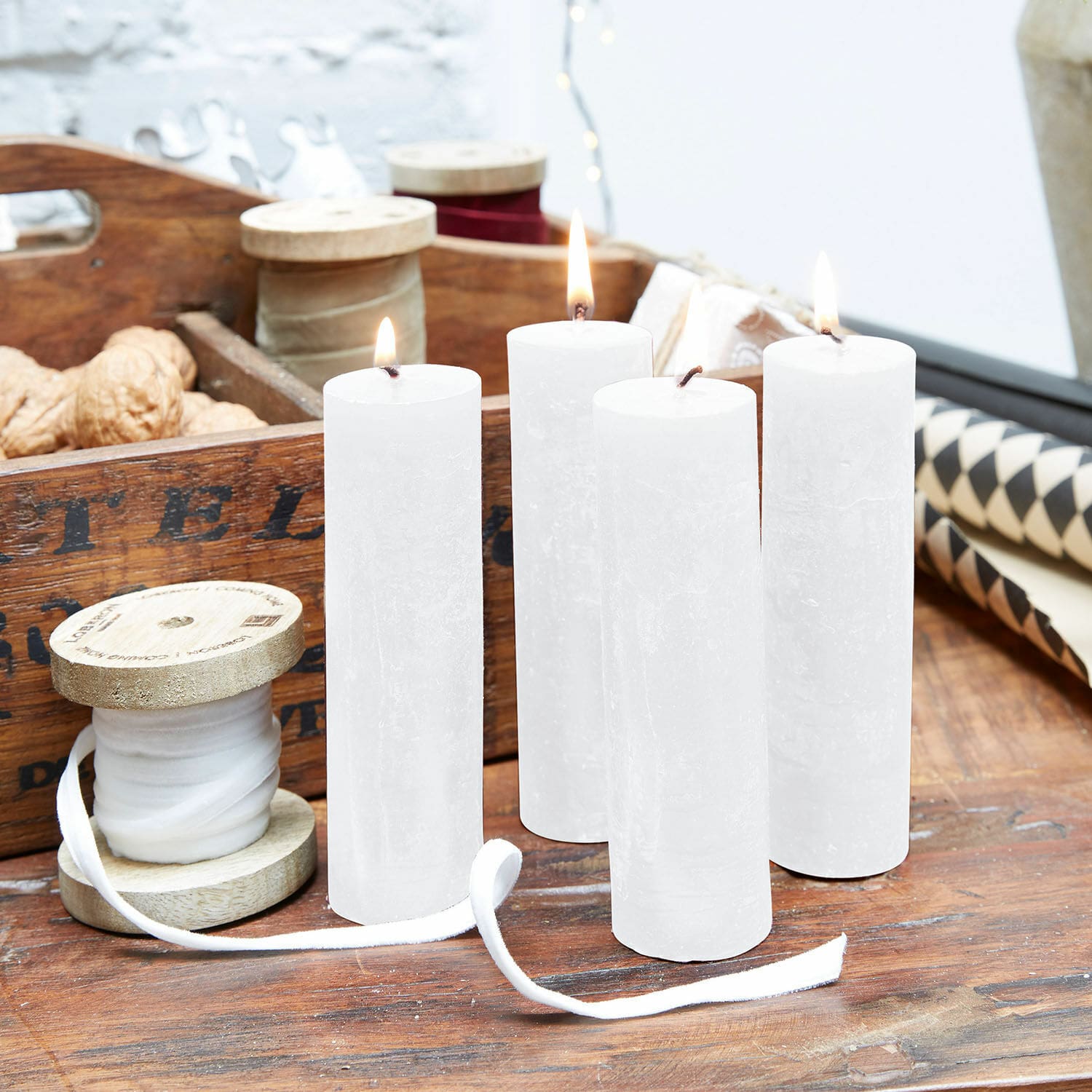 Set di 4 candele Muriel