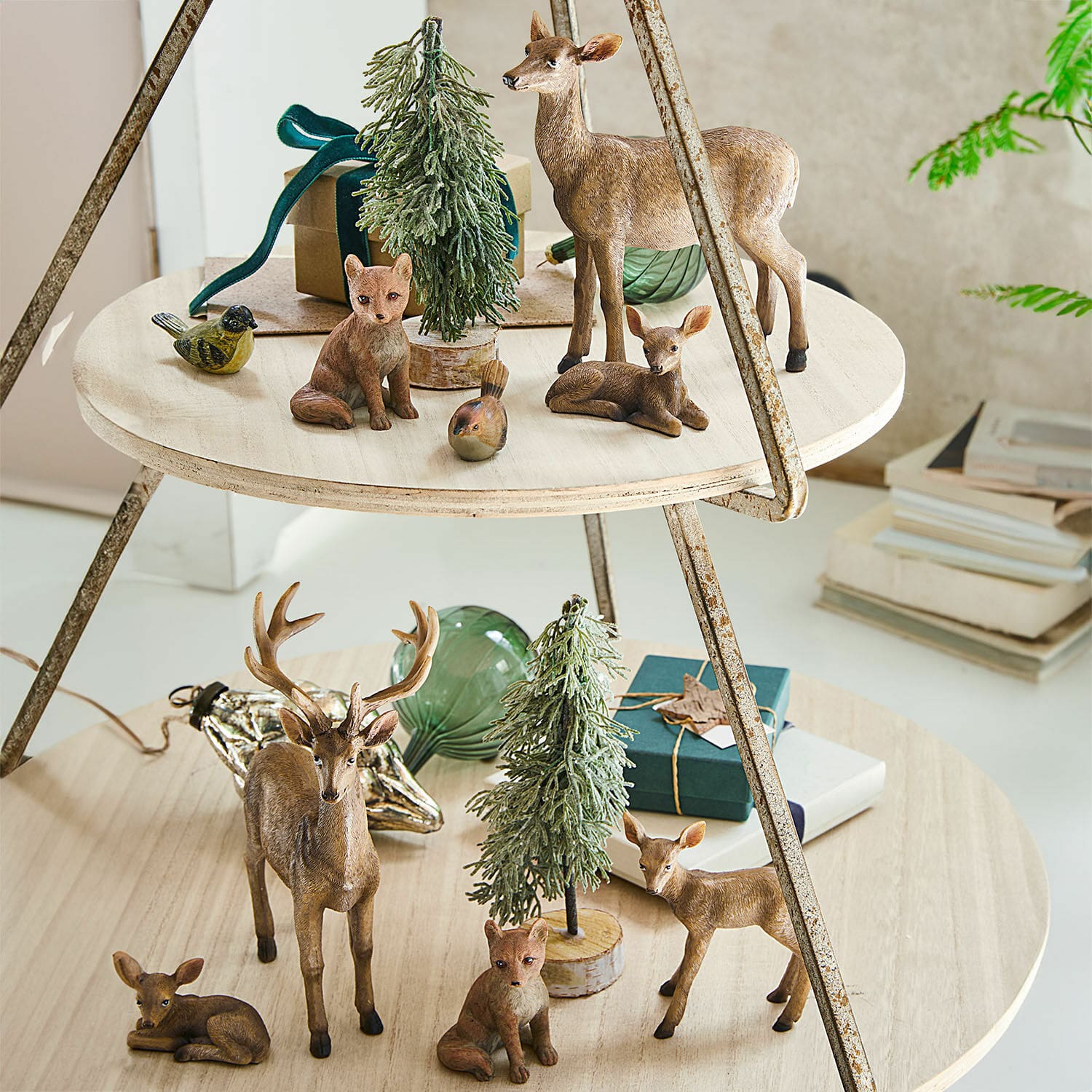 Set di 11 animaletti del bosco Pluvet