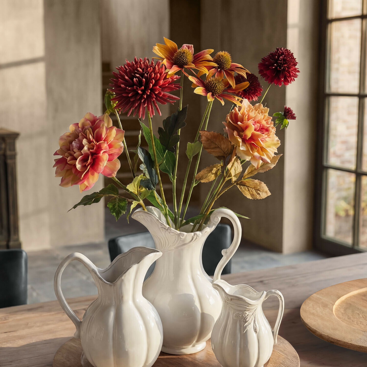 Set di 4 fiori decorativi Zévrine