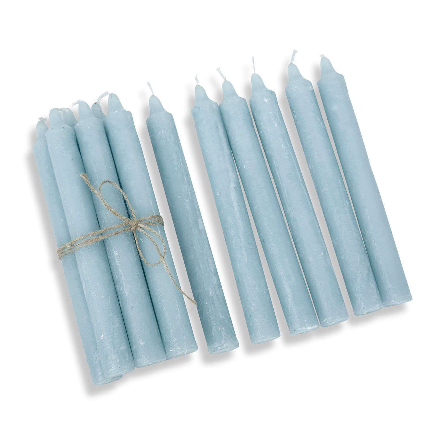 blu Set di 12 candele blu Bauceau in cera, decorazione d'interni e illuminazione ambiente