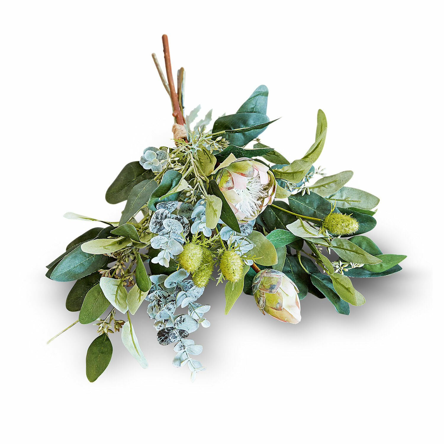 Mazzo di fiori decorativo Chatou Mazetto di foglie verdi artificiali e fiori decorativi per arredamento interno