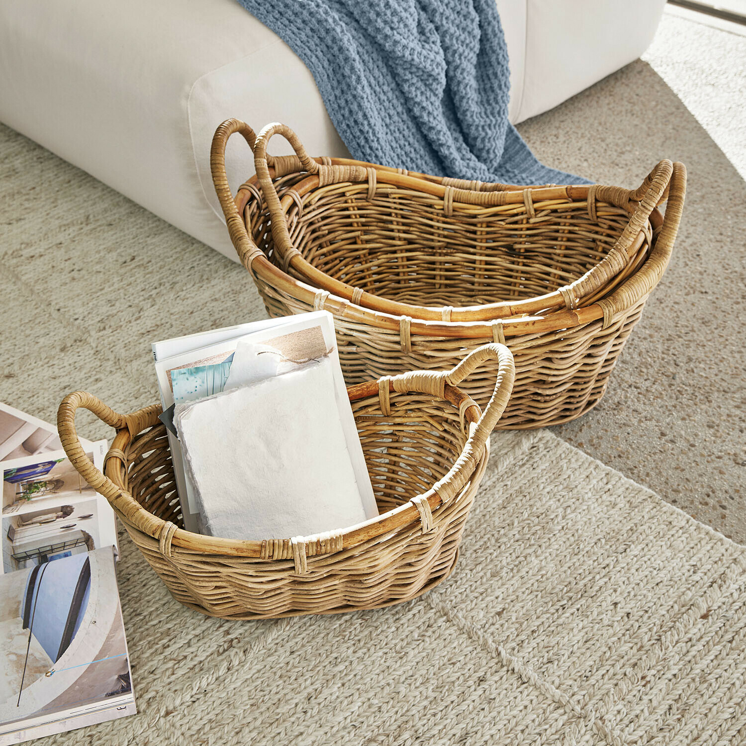 Set di 3 cesti Gavelle