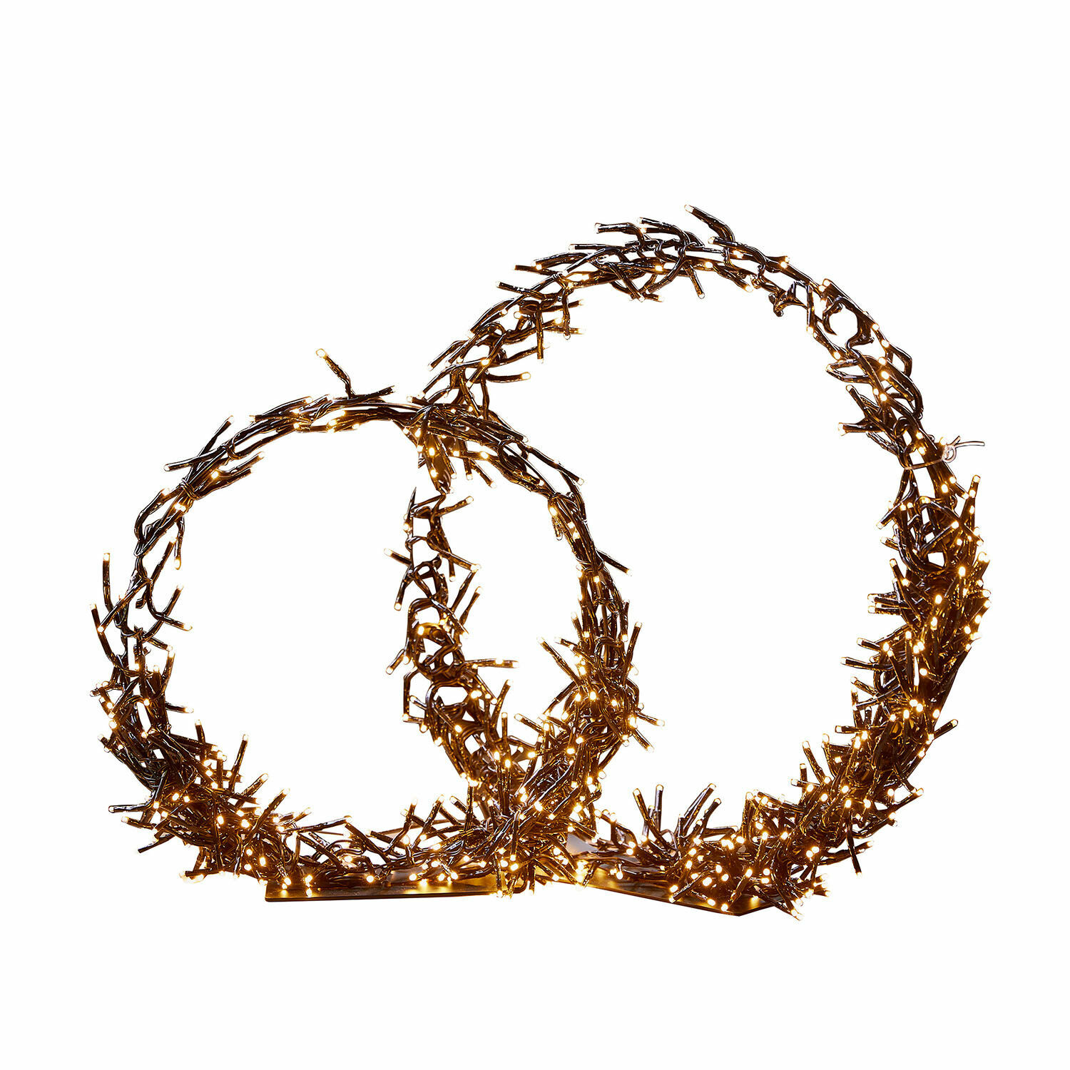 Coppia di ghirlande con luci a LED Nestier