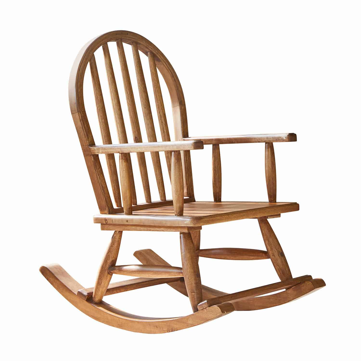 Sedia a dondolo per bambini Brenali Sedia a dondolo classica in legno naturale, perfetta per il relax in soggiorno