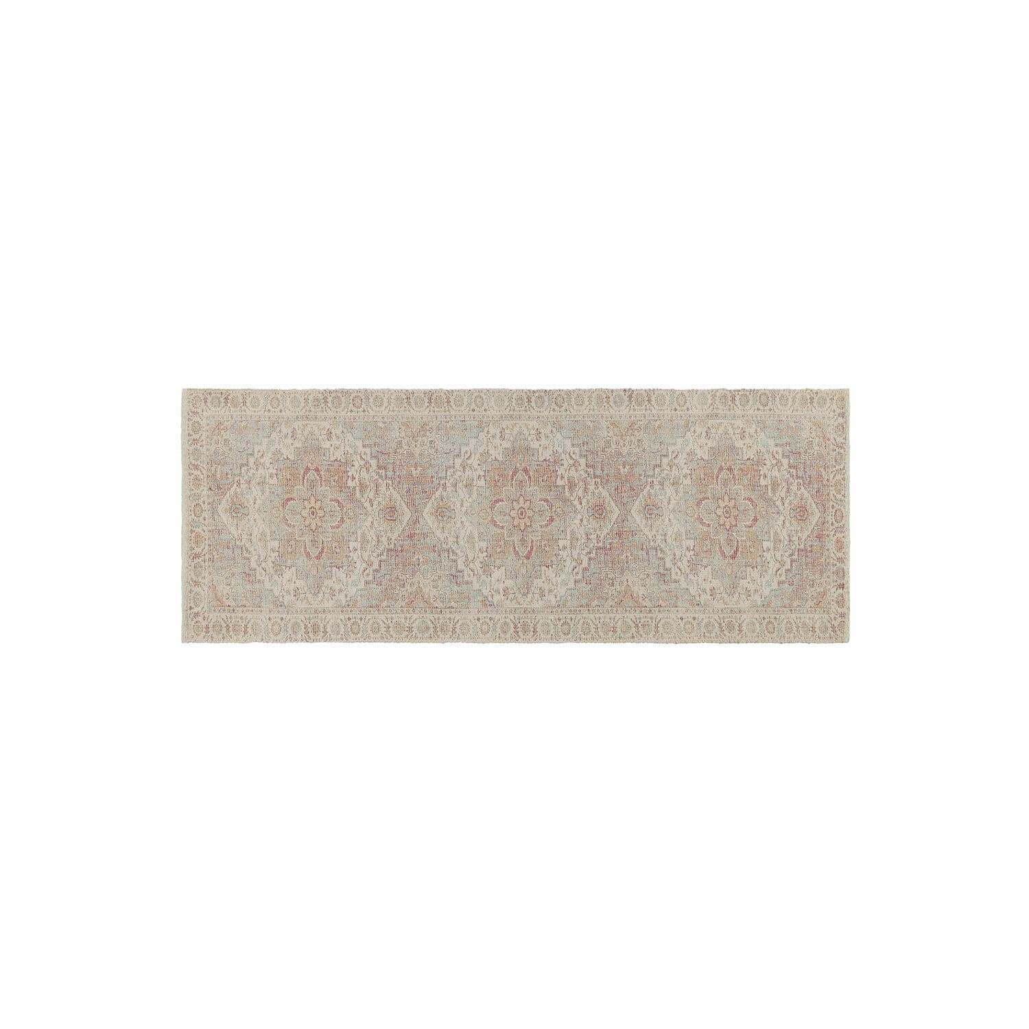 Passatoia Galavira Tappeto beige con delicato motivo orientale, materiale morbido, decorazione per interni