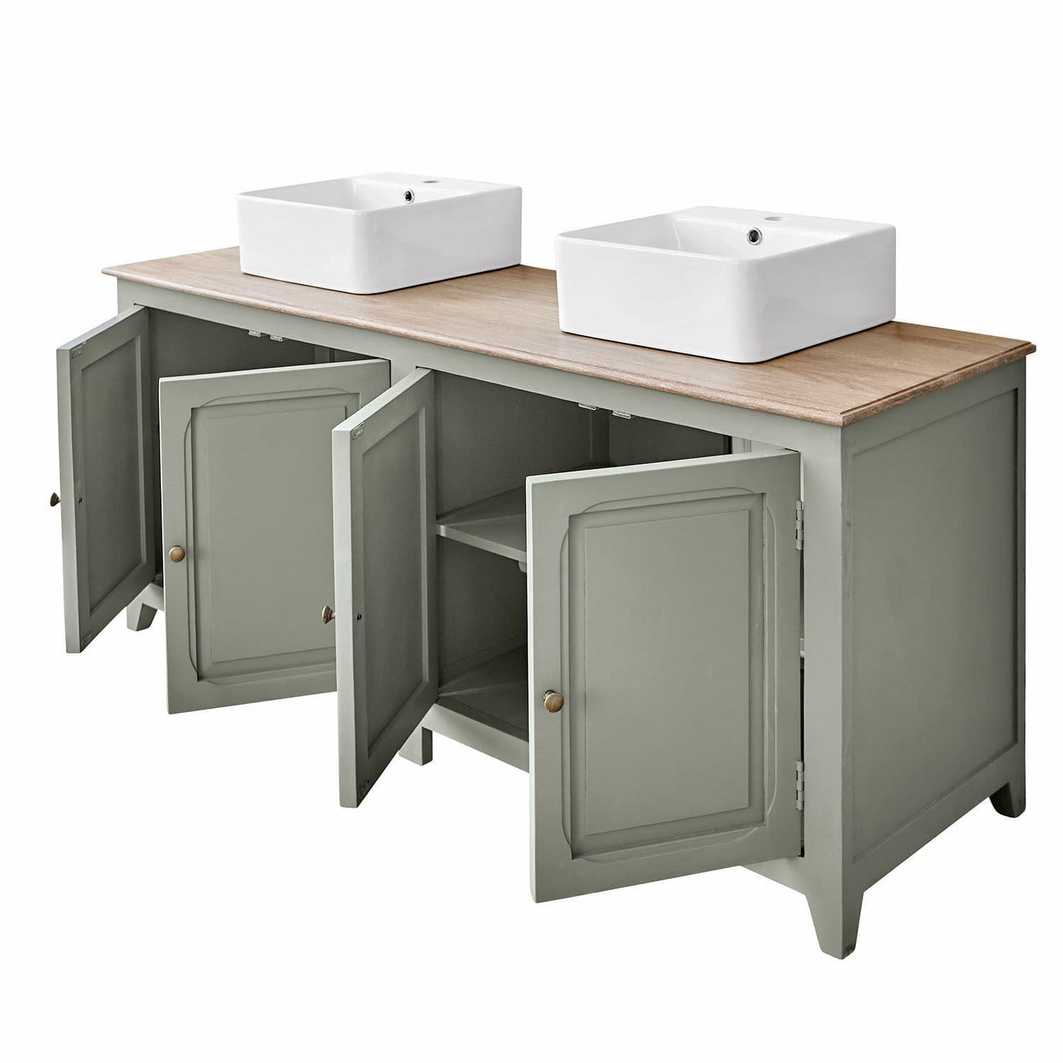 Mobile con doppio lavabo Bastanès