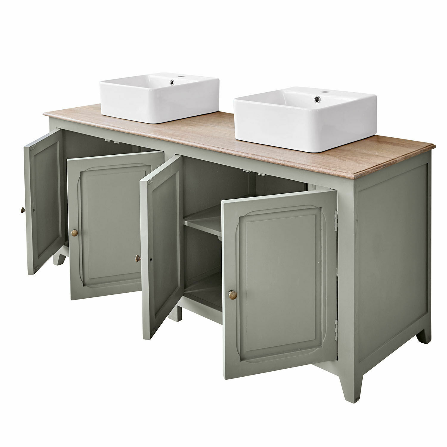 Mobile con doppio lavabo Bastanès