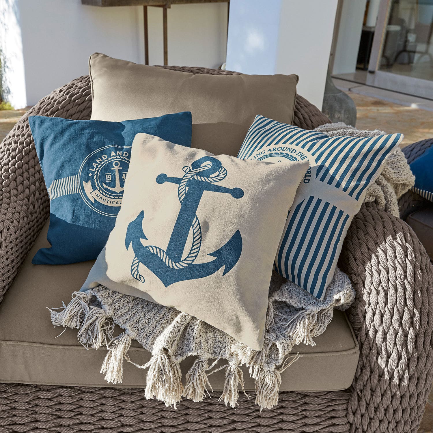 Set di 3 copricuscini Agde