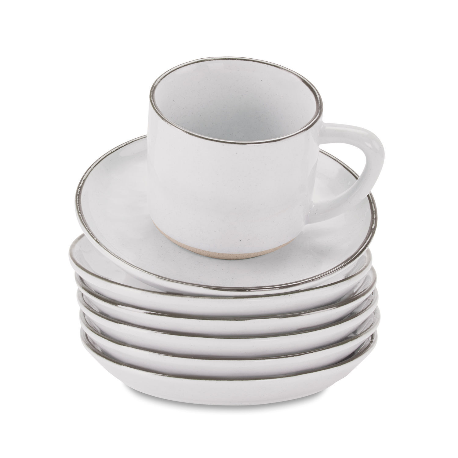 Set di 6 tazze con piattino Biarré