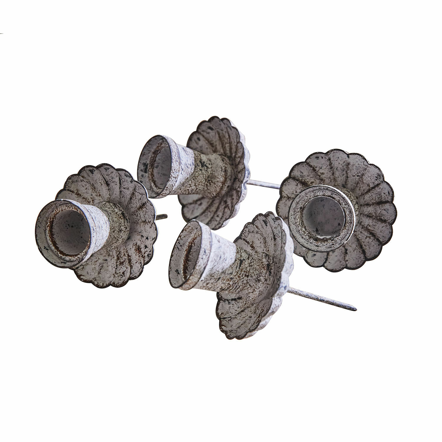 Set di 4 portacandele a innesto Korraine