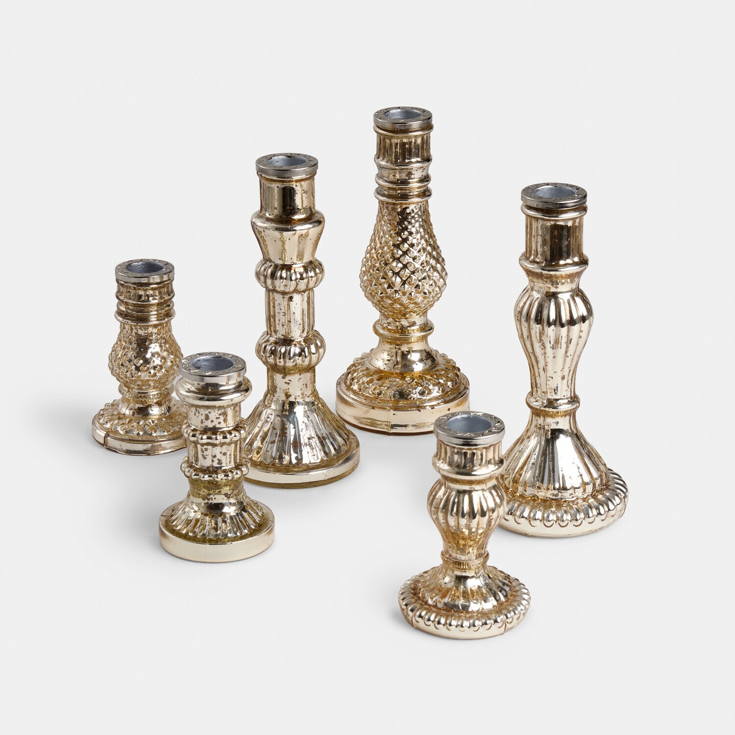 Set di 6 candelieri Ironglow