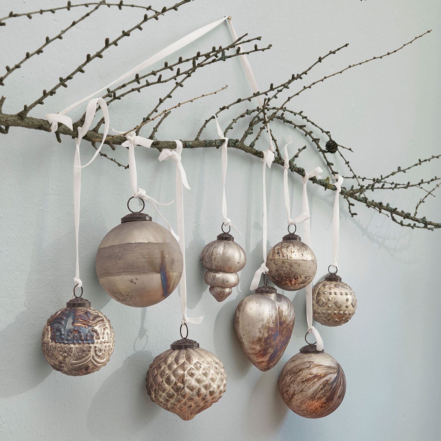 Set di 8 decorazioni natalizie Lethem