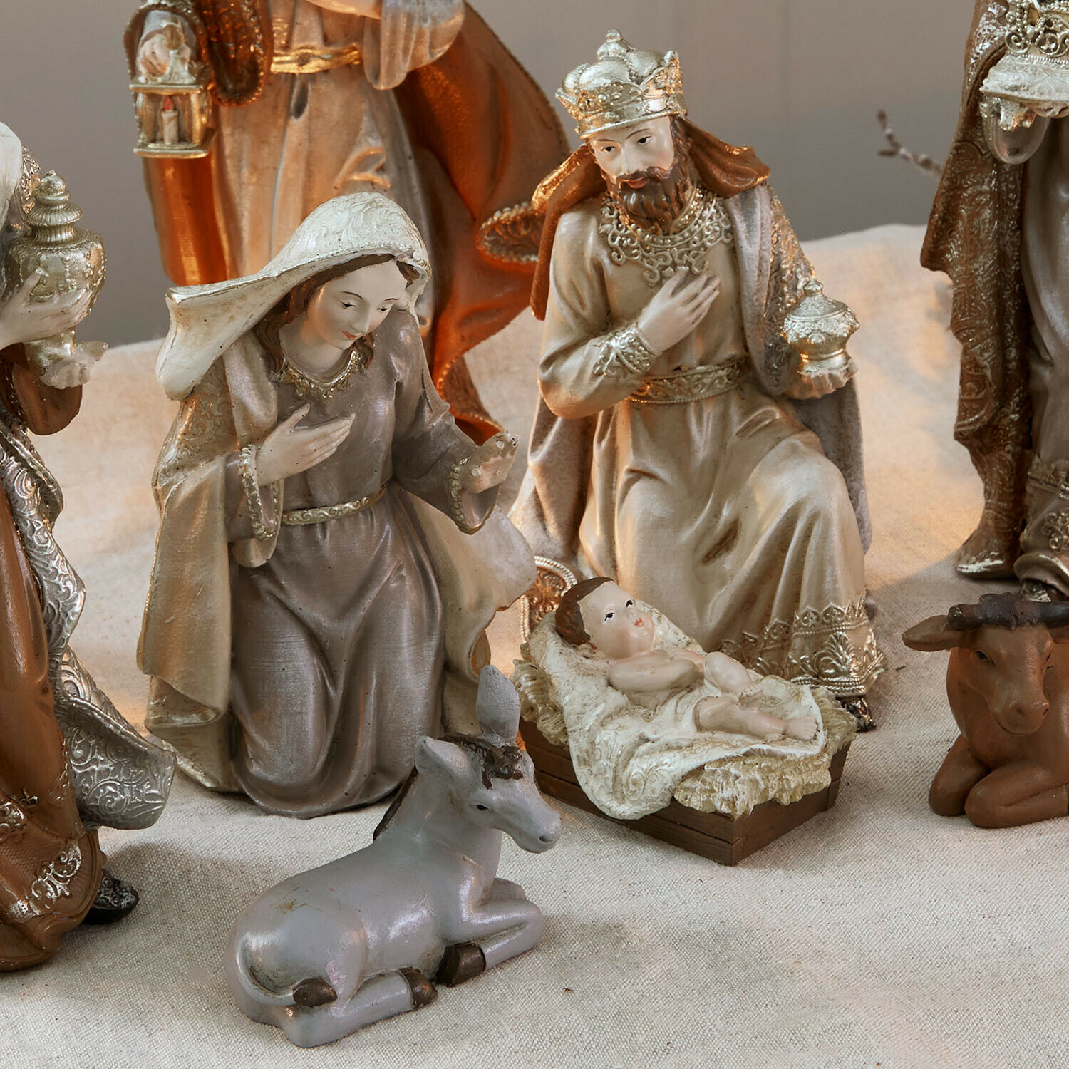 Set di 9 statuine per culla Caprinas